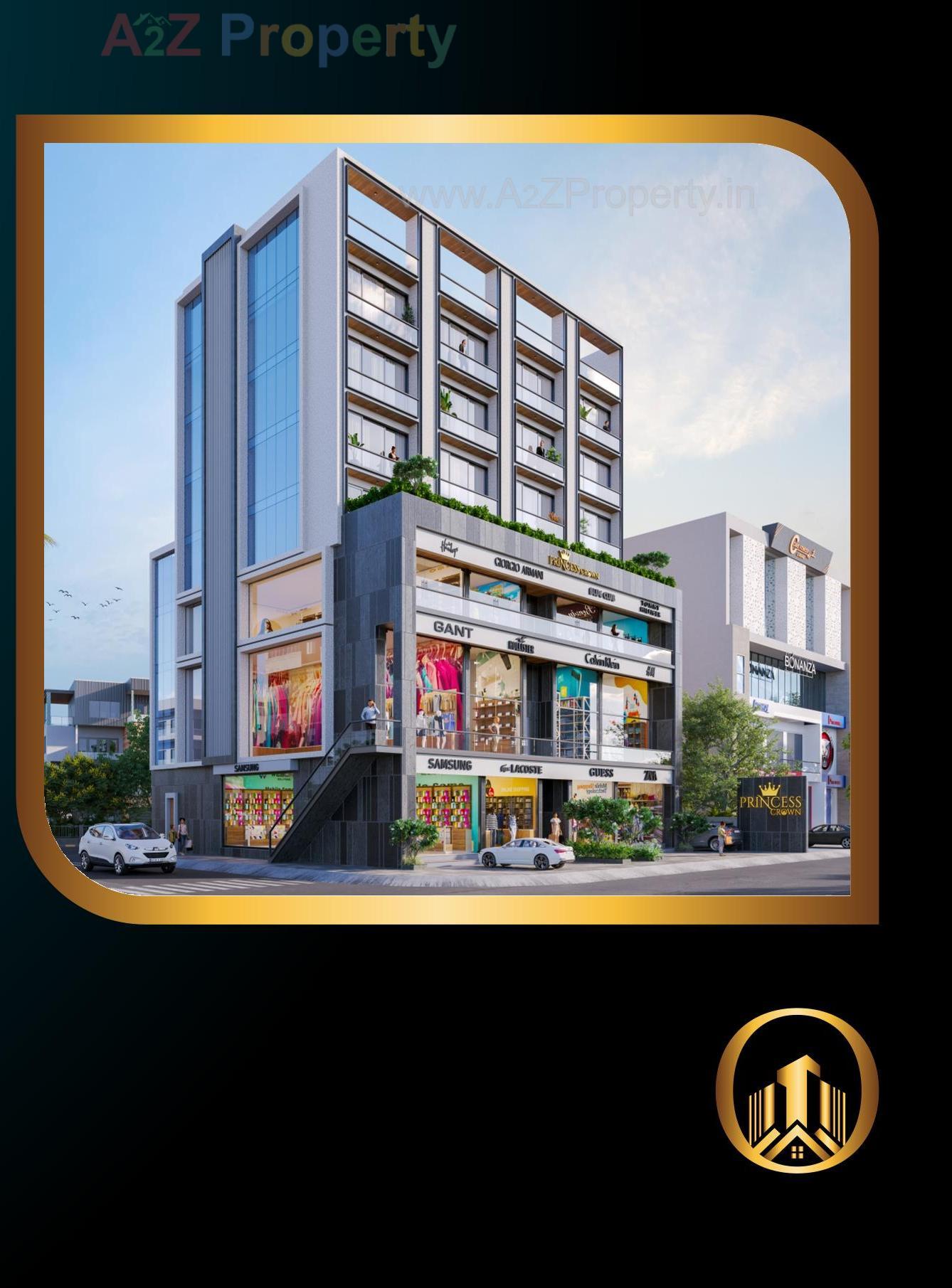 3D Elevation of real estate project Princess Crown located at Rajkot, Rajkot, Gujarat