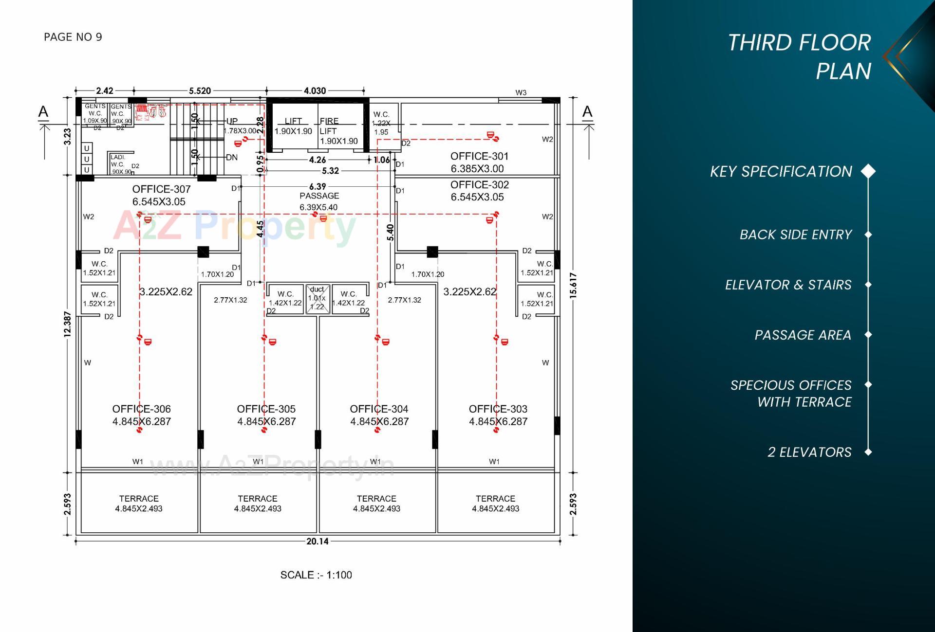Layout of real estate project Princess Crown located at Rajkot, Rajkot, Gujarat