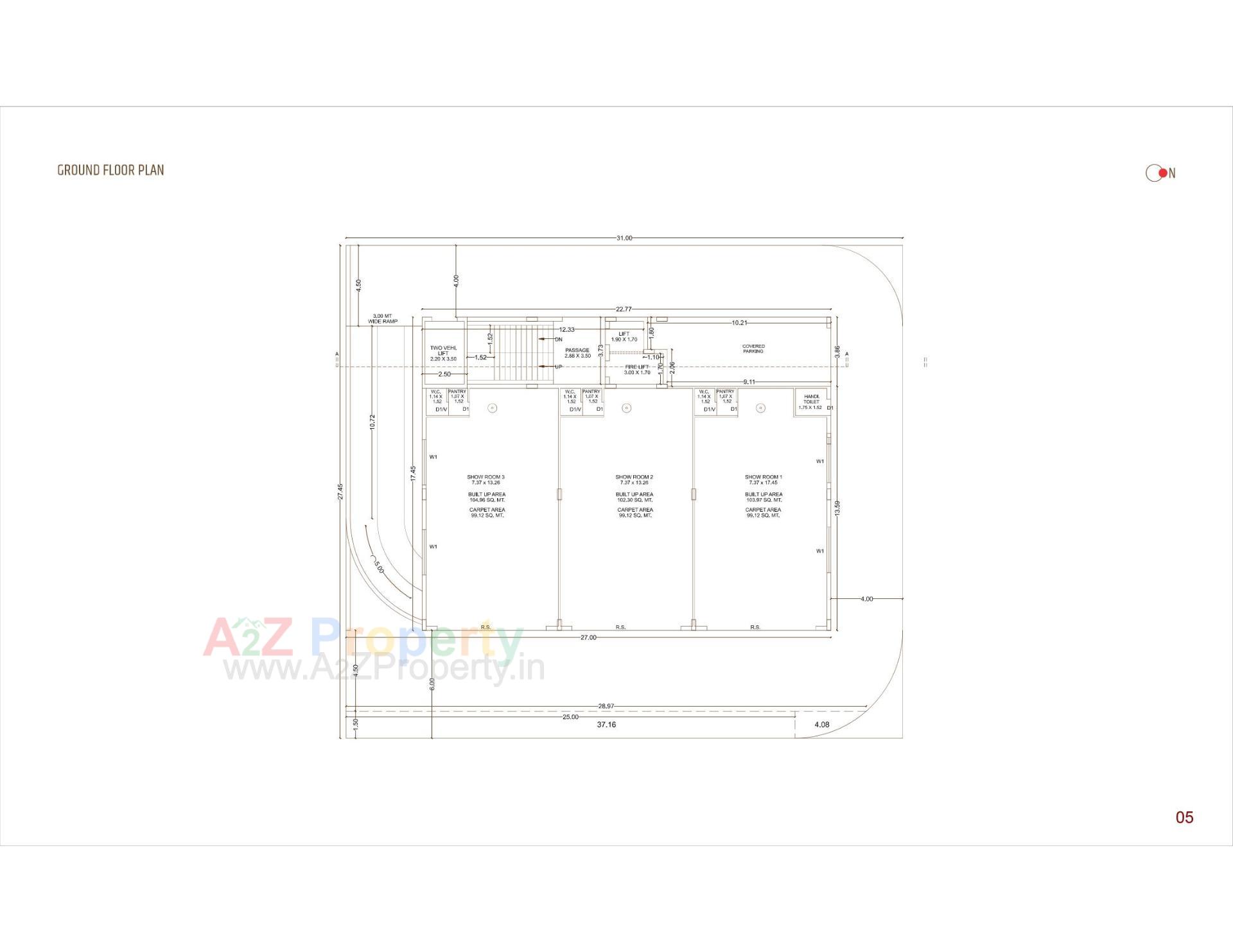 Layout of real estate project Prism Square located at Rajkot, Rajkot, Gujarat