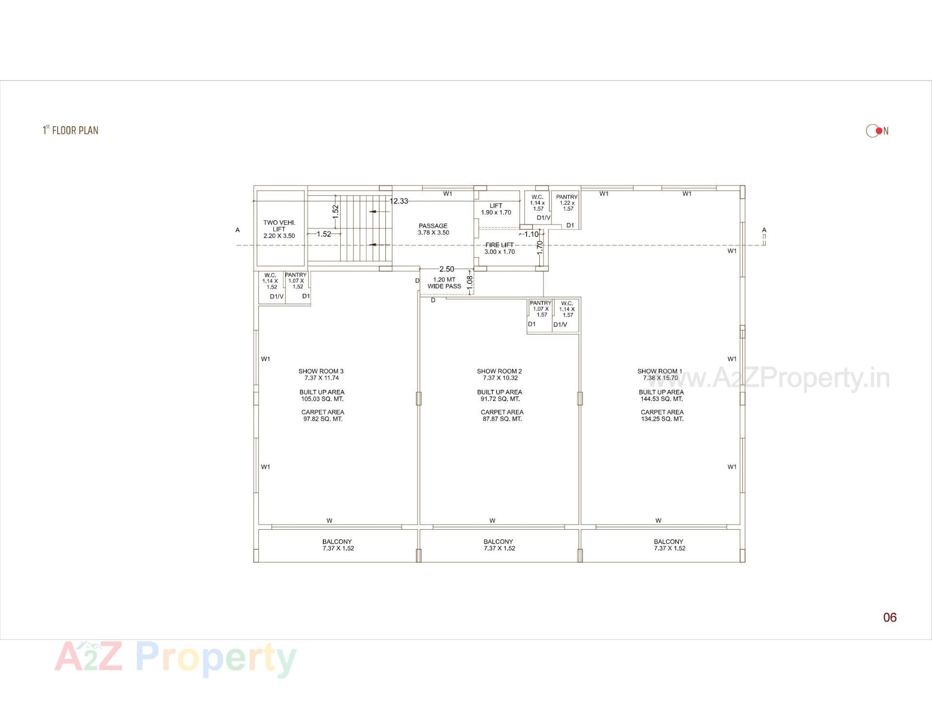 Layout of real estate project Prism Square located at Rajkot, Rajkot, Gujarat