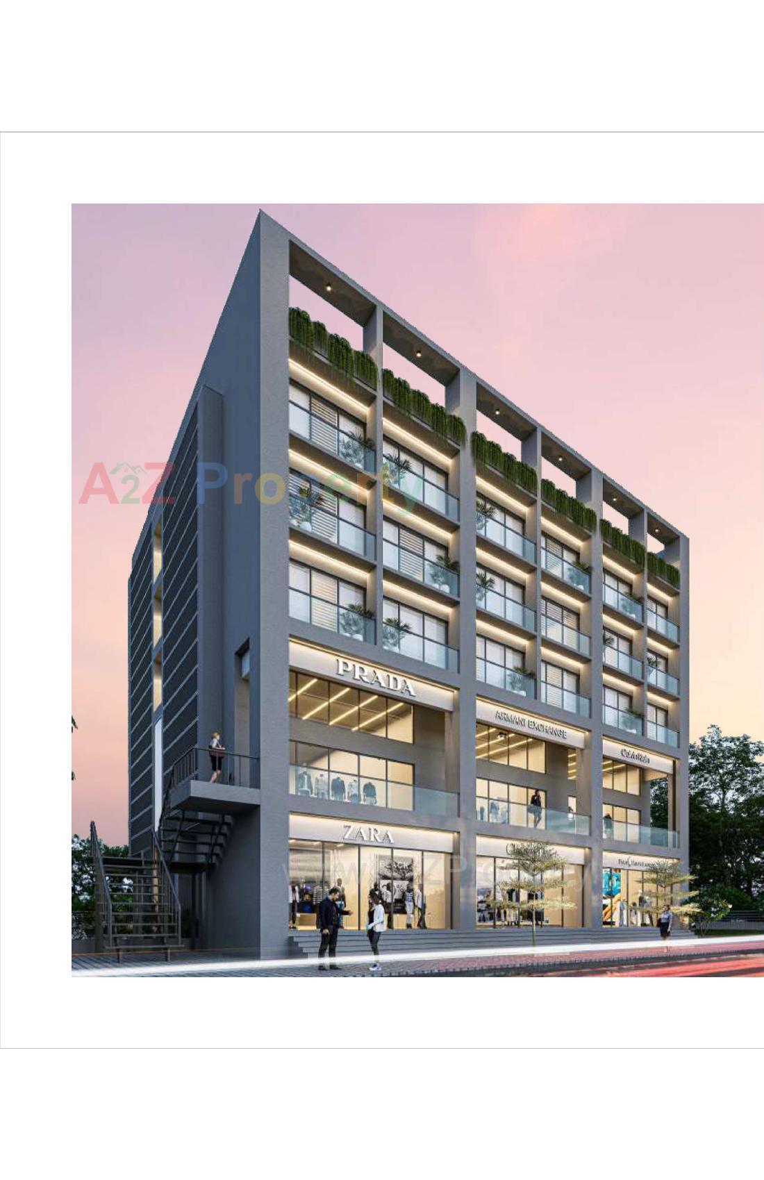 3D Elevation of real estate project Prism Square located at Rajkot, Rajkot, Gujarat