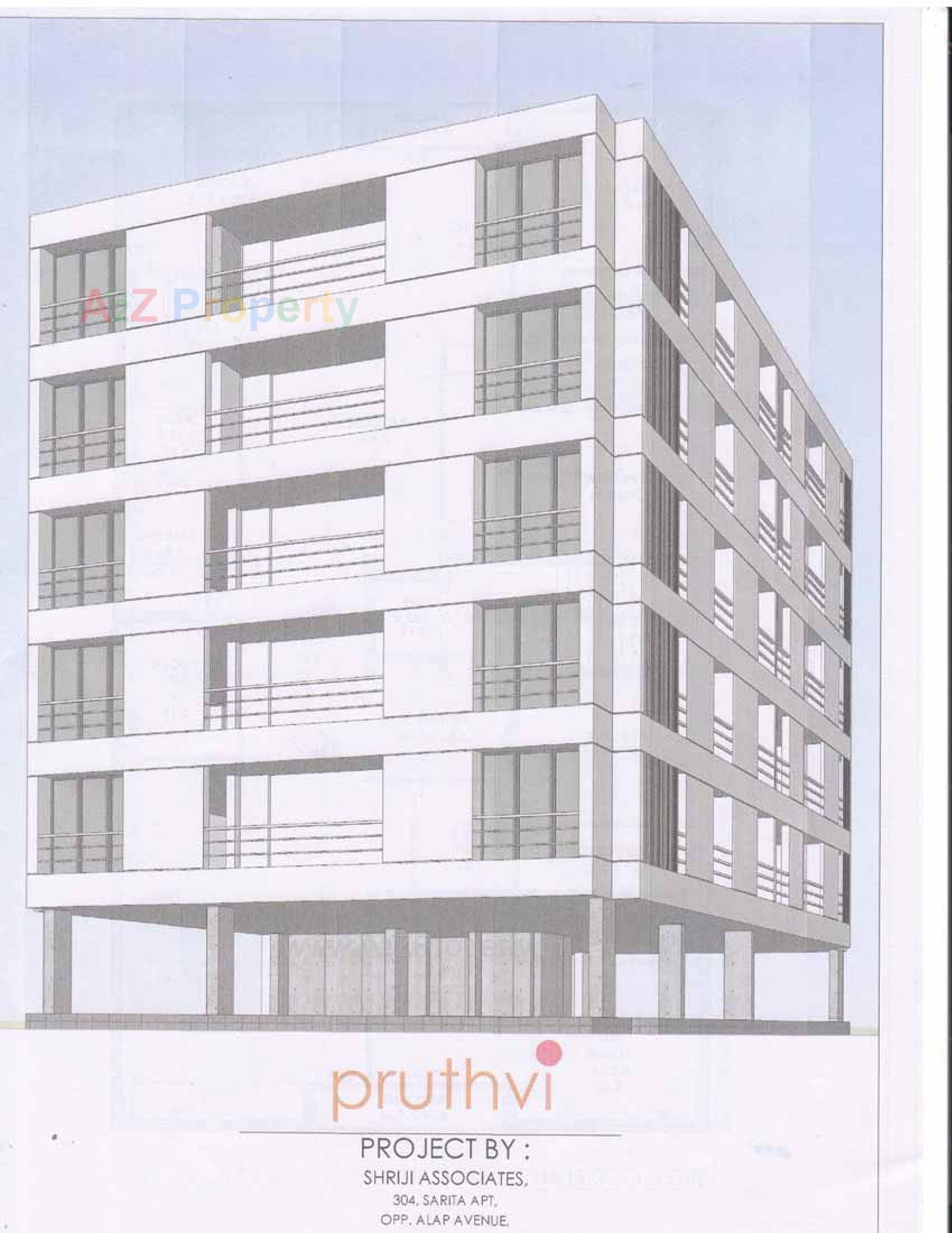 3D Elevation of real estate project Pruthvi located at Rajkot, Rajkot, Gujarat