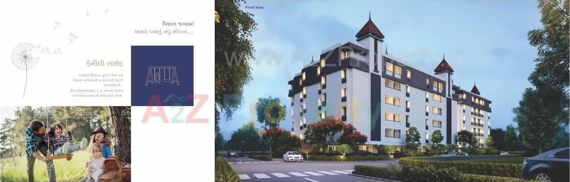 3D Elevation of real estate project R K Dreamland located at Rajkot, Rajkot, Gujarat