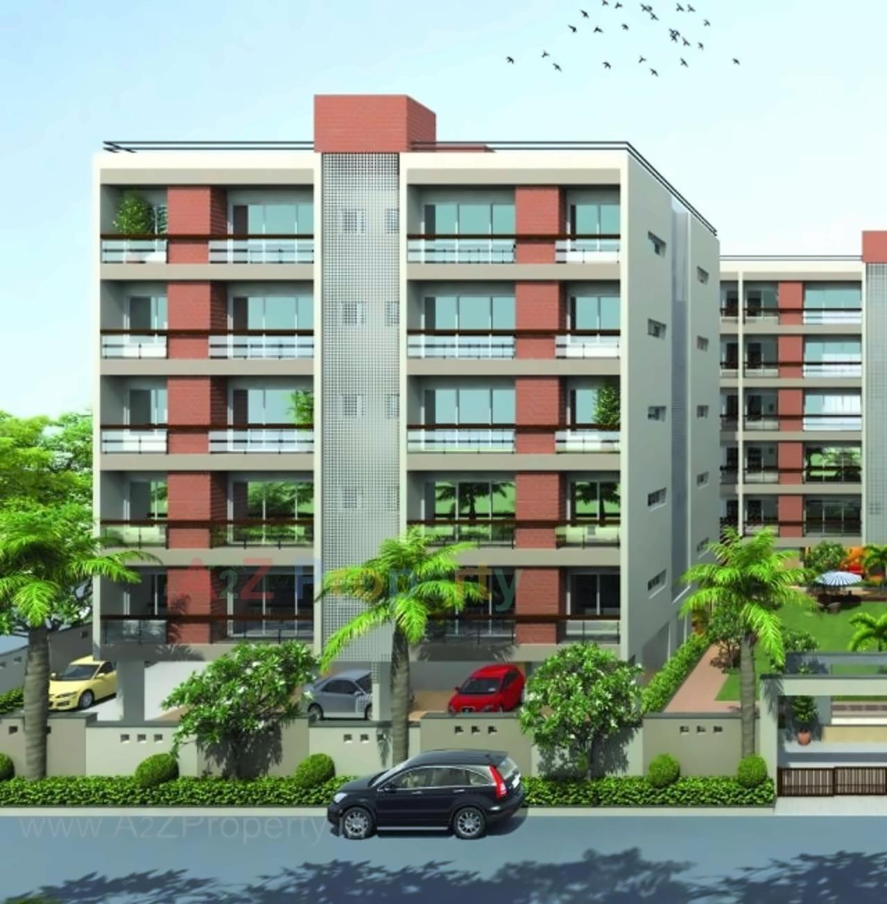 3D Elevation of real estate project R K Elegance located at Kankot, Rajkot, Gujarat