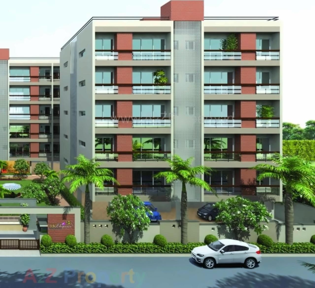 3D Elevation of real estate project R K Elegance located at Kankot, Rajkot, Gujarat