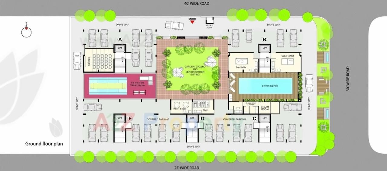 Layout of real estate project R K Elegance located at Kankot, Rajkot, Gujarat