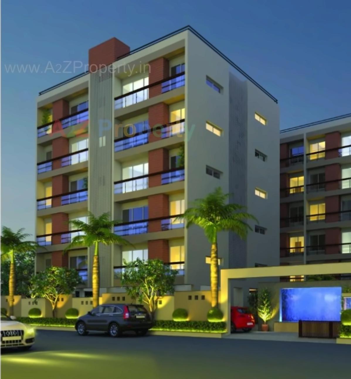3D Elevation of real estate project R K Elegance located at Kankot, Rajkot, Gujarat