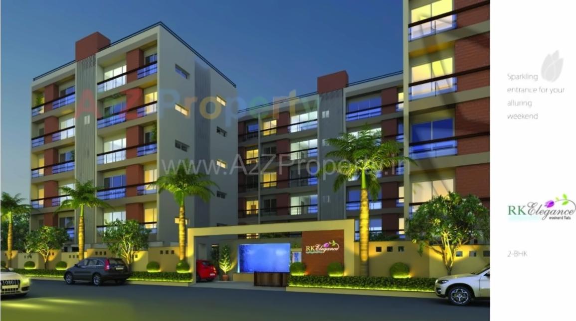 3D Elevation of real estate project R K Elegance located at Kankot, Rajkot, Gujarat
