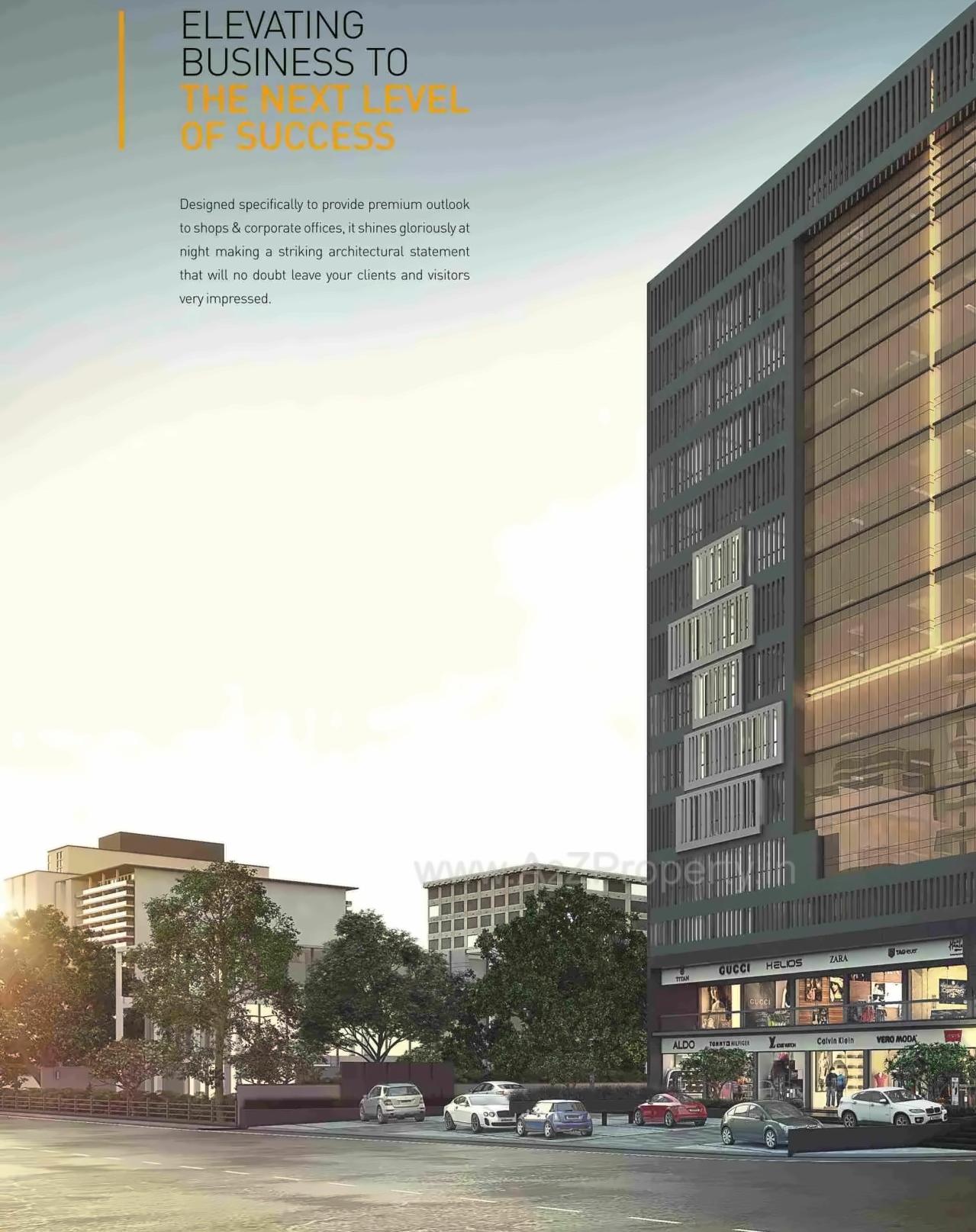 3D Elevation of real estate project R K Prime located at Nana-mava, Rajkot, Gujarat