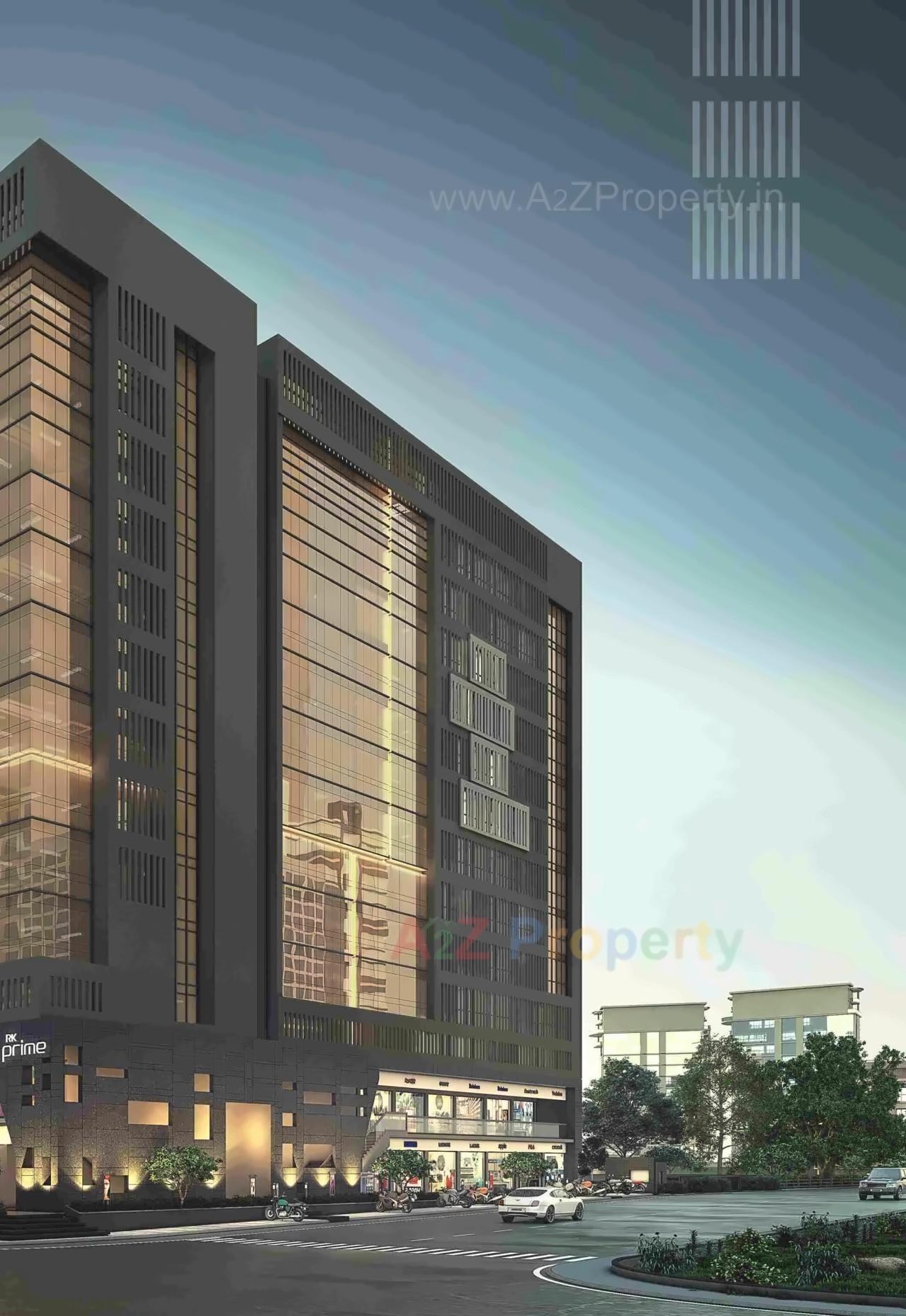 3D Elevation of real estate project R K Prime located at Nana-mava, Rajkot, Gujarat