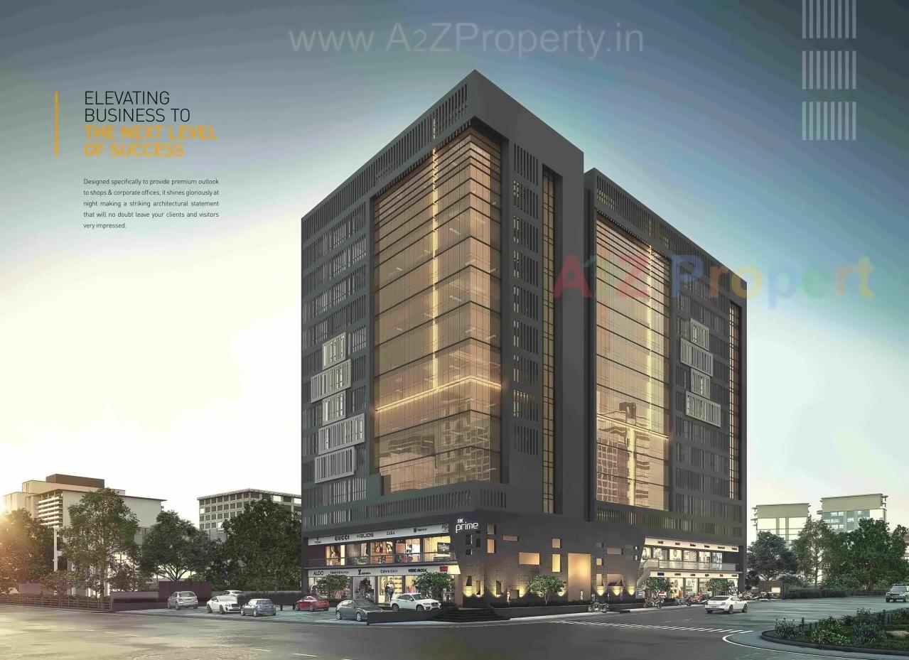 3D Elevation of real estate project R K Prime located at Nana-mava, Rajkot, Gujarat