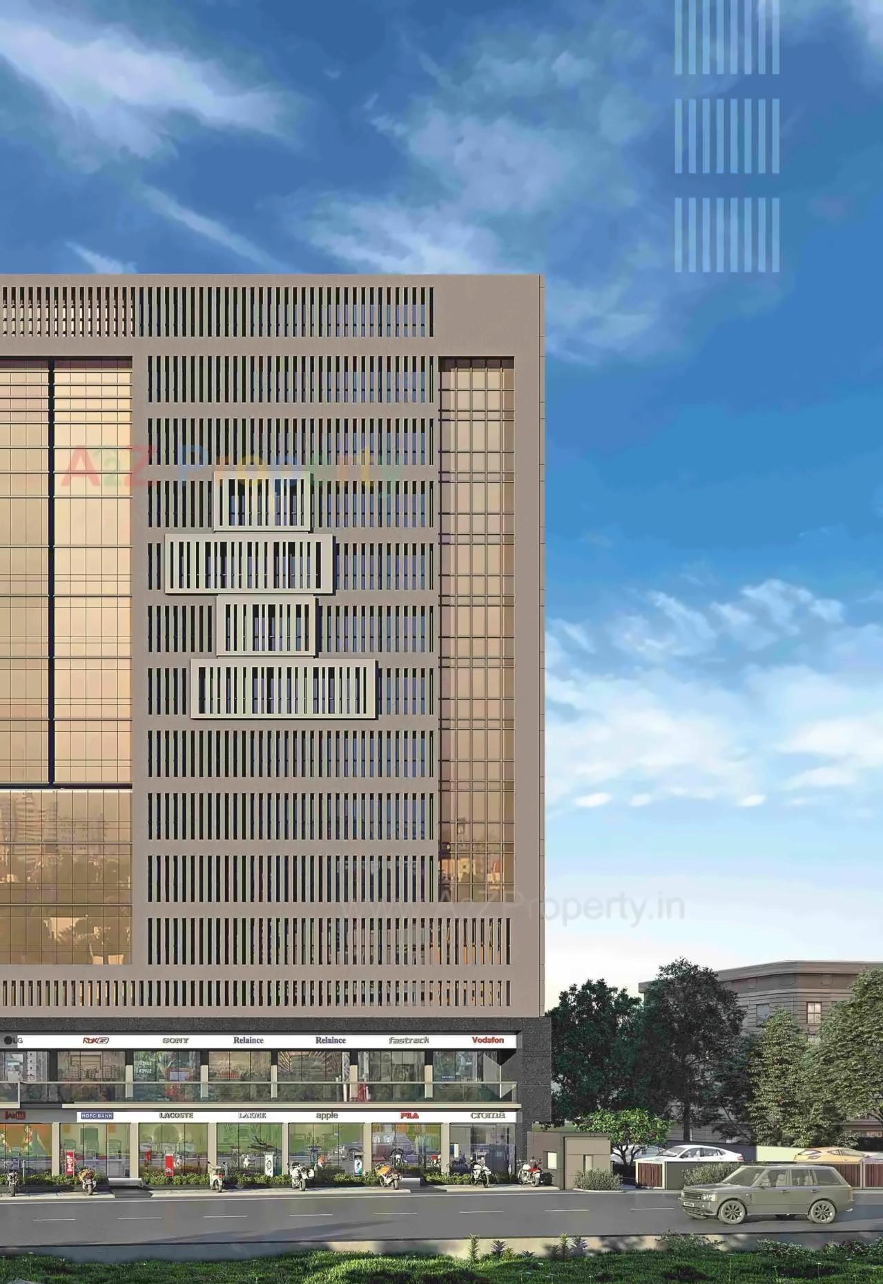 3D Elevation of real estate project R K Prime located at Nana-mava, Rajkot, Gujarat