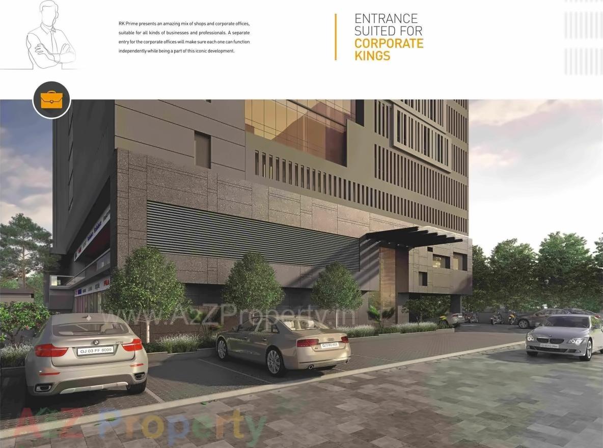 3D Elevation of real estate project R K Prime located at Nana-mava, Rajkot, Gujarat