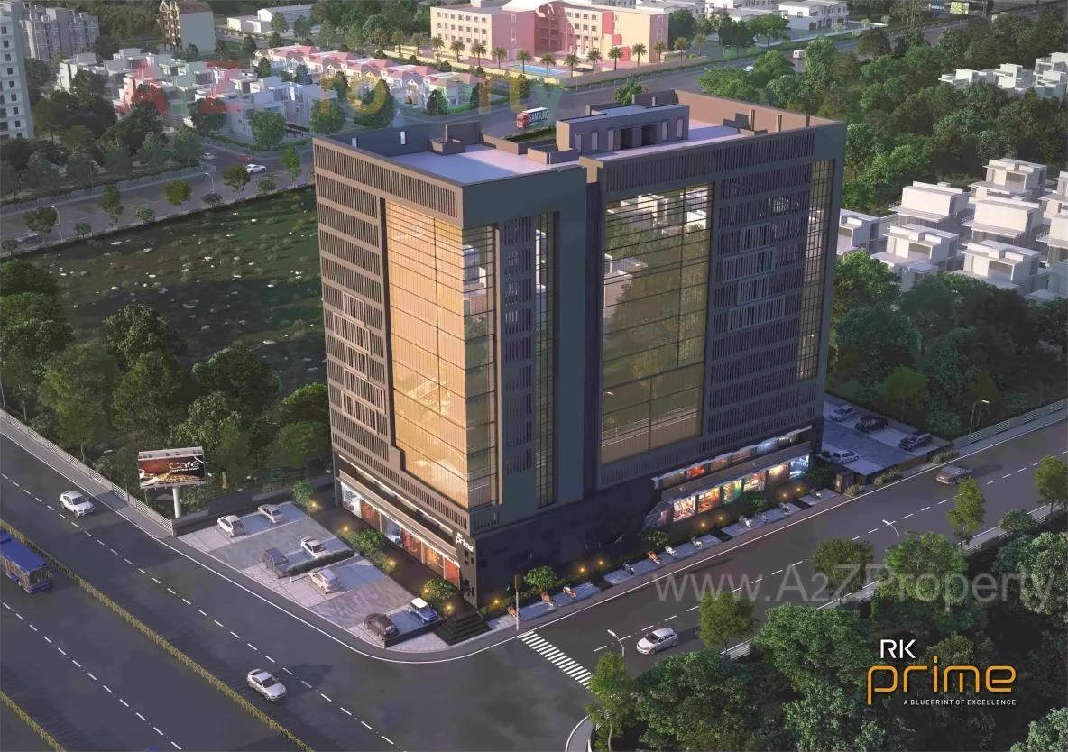 3D Elevation of real estate project R K Prime located at Nana-mava, Rajkot, Gujarat