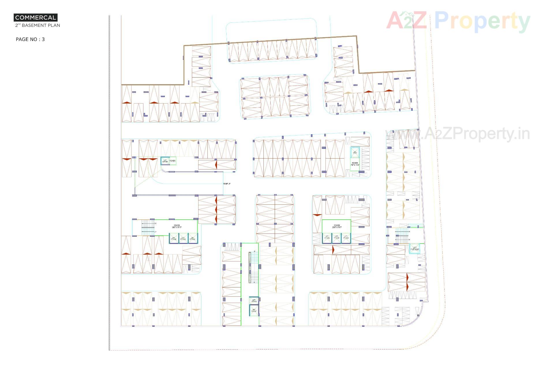 Layout of real estate project R K Trade Tower located at Rajkot, Rajkot, Gujarat