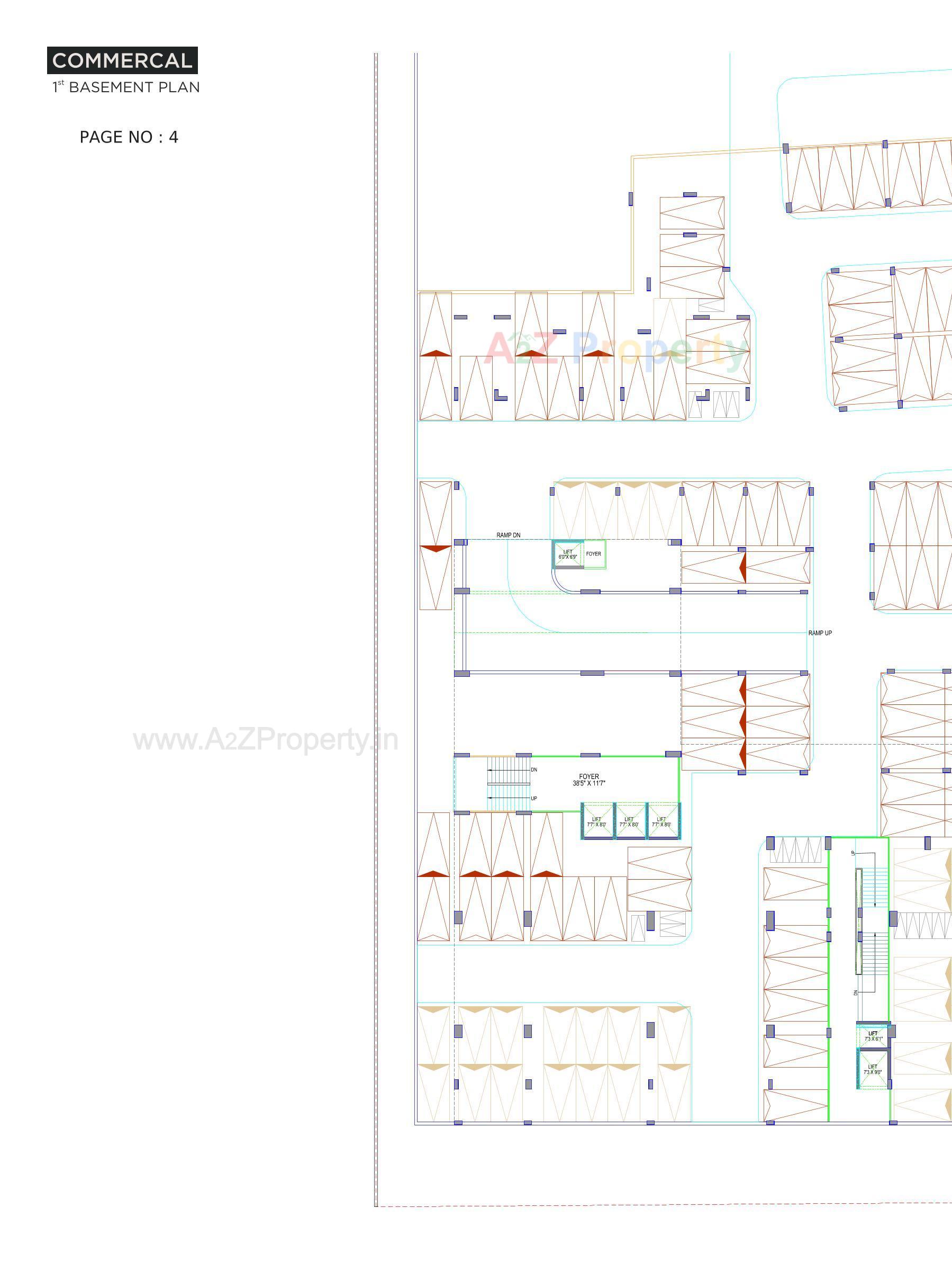 Layout of real estate project R K Trade Tower located at Rajkot, Rajkot, Gujarat