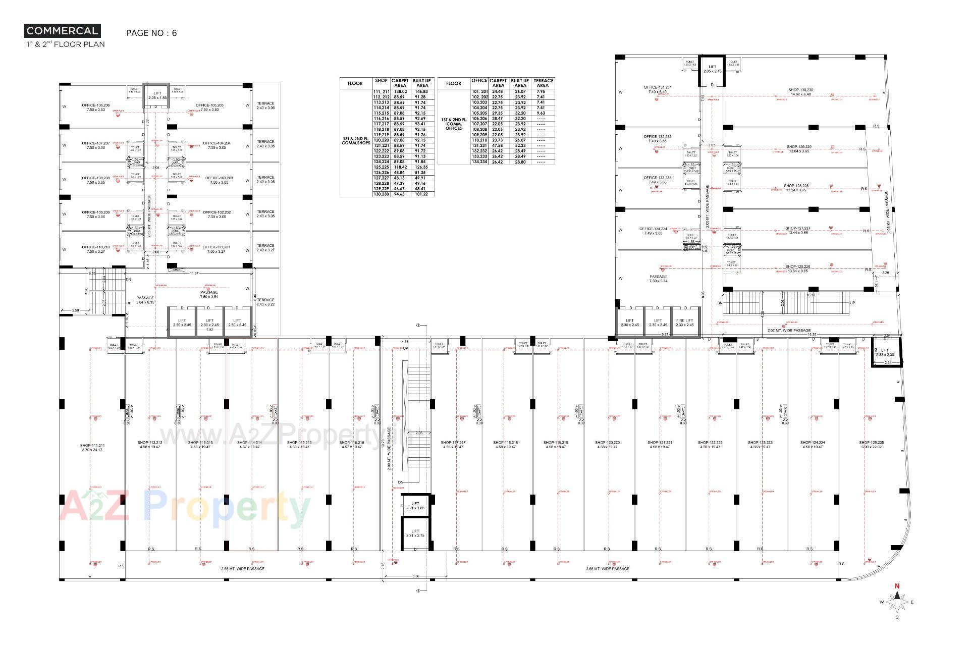 Layout of real estate project R K Trade Tower located at Rajkot, Rajkot, Gujarat