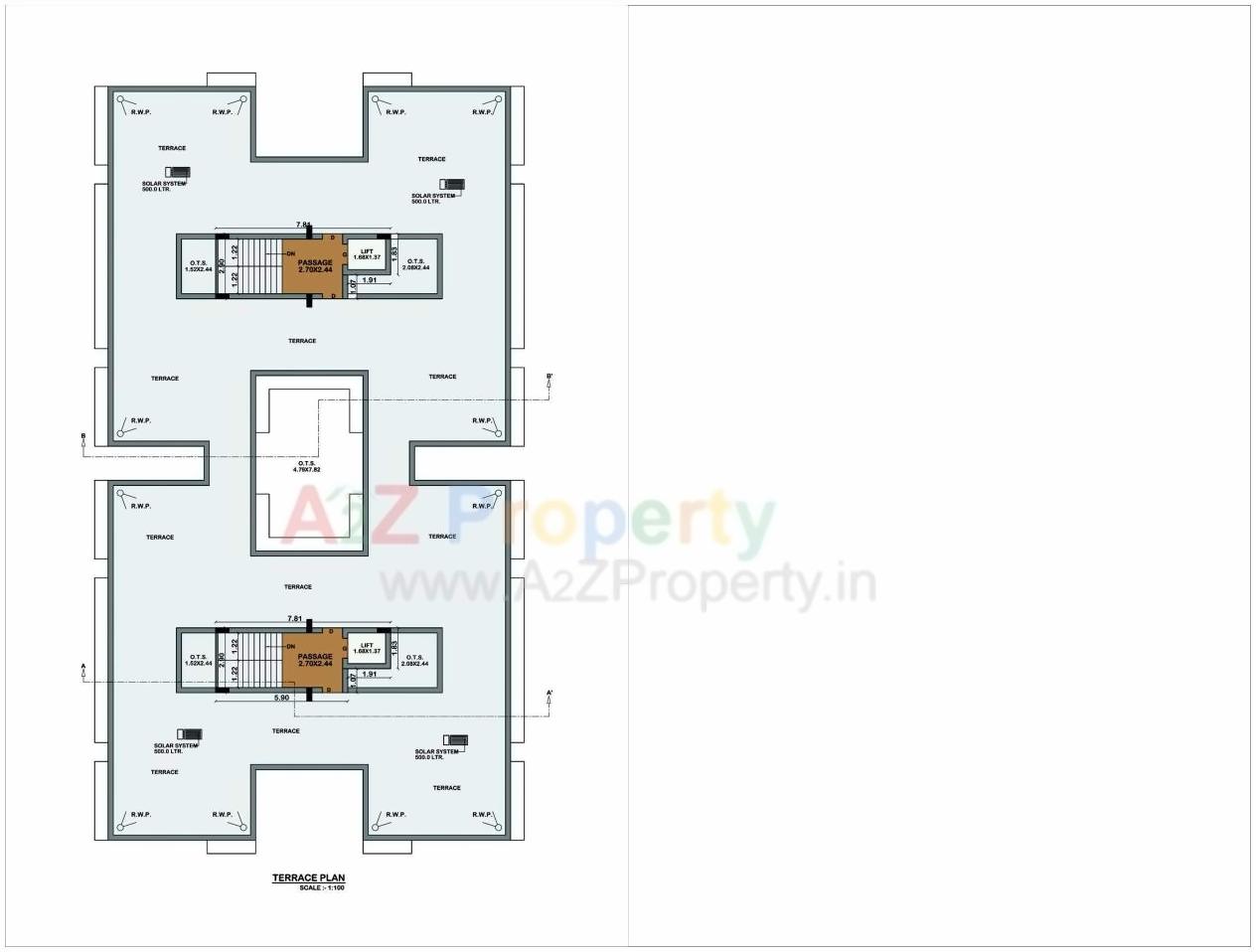 Layout of real estate project Race Course Pride located at Ghanteshwar, Rajkot, Gujarat