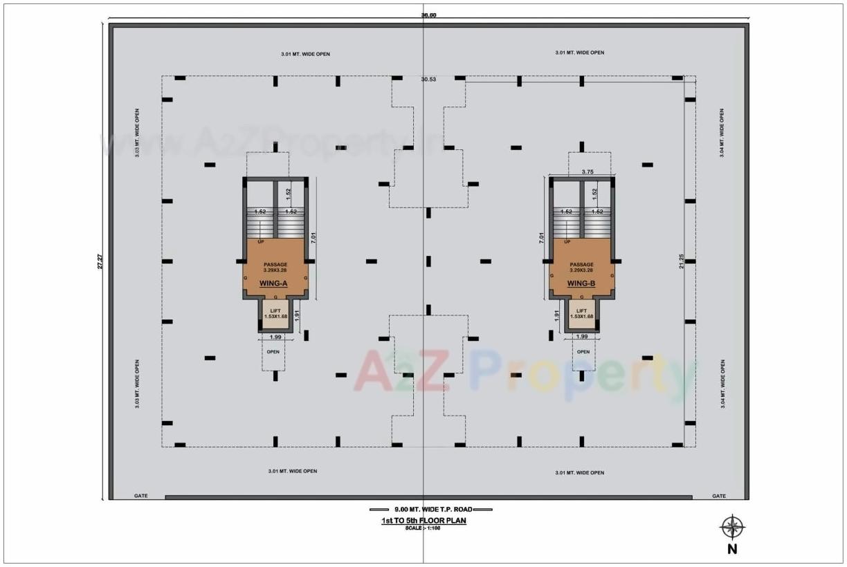 Layout of real estate project Race Course Residency located at Ghanteshwar, Rajkot, Gujarat