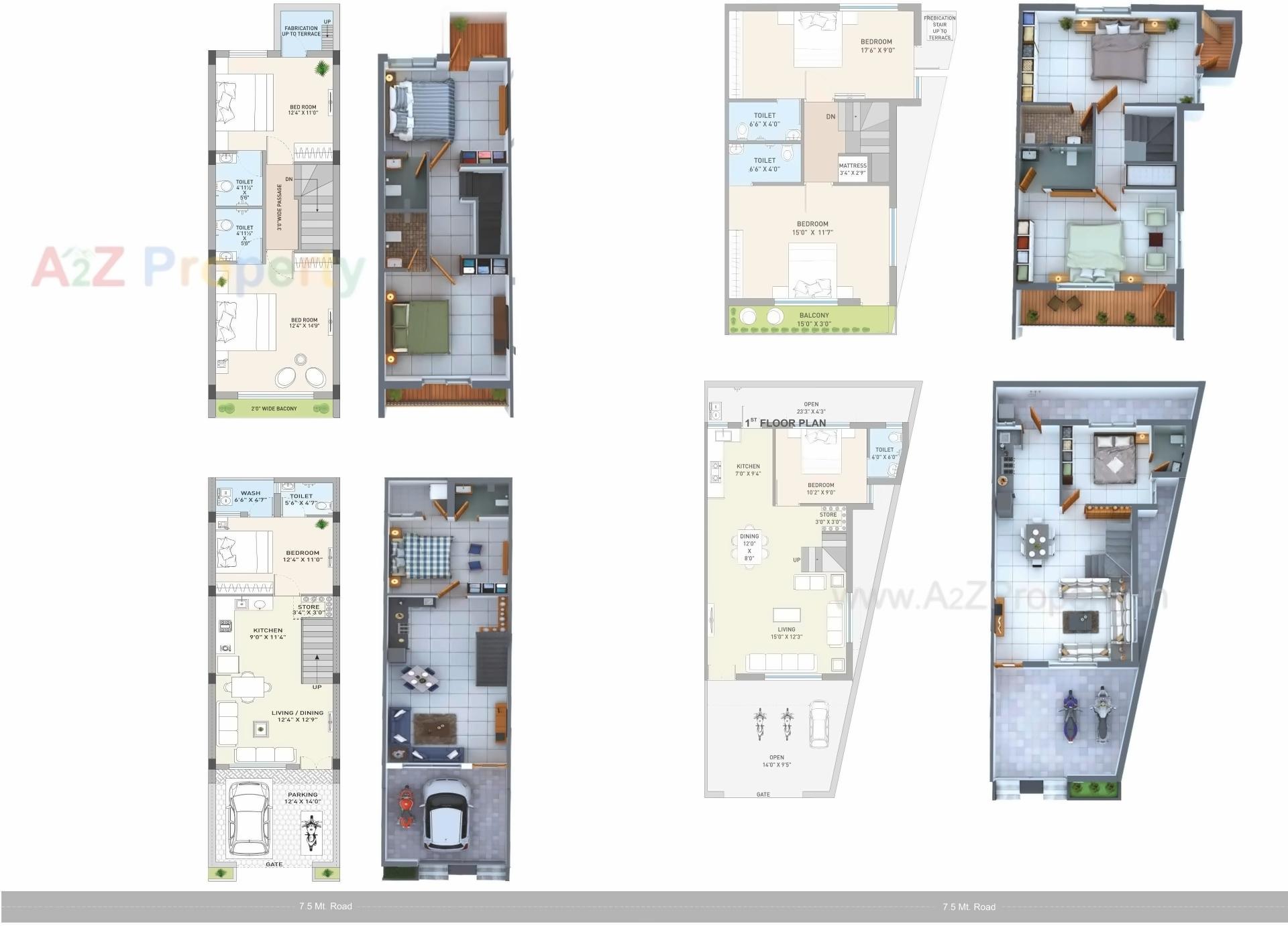 Layout of real estate project Racecourse Bungalows located at Rajkot, Rajkot, Gujarat