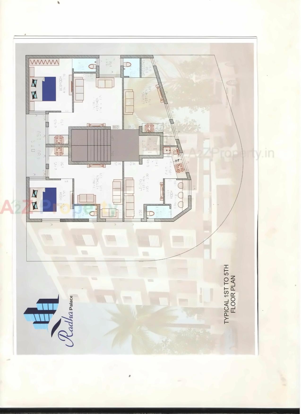 Layout of real estate project Radha Palace located at Kothariya, Rajkot, Gujarat