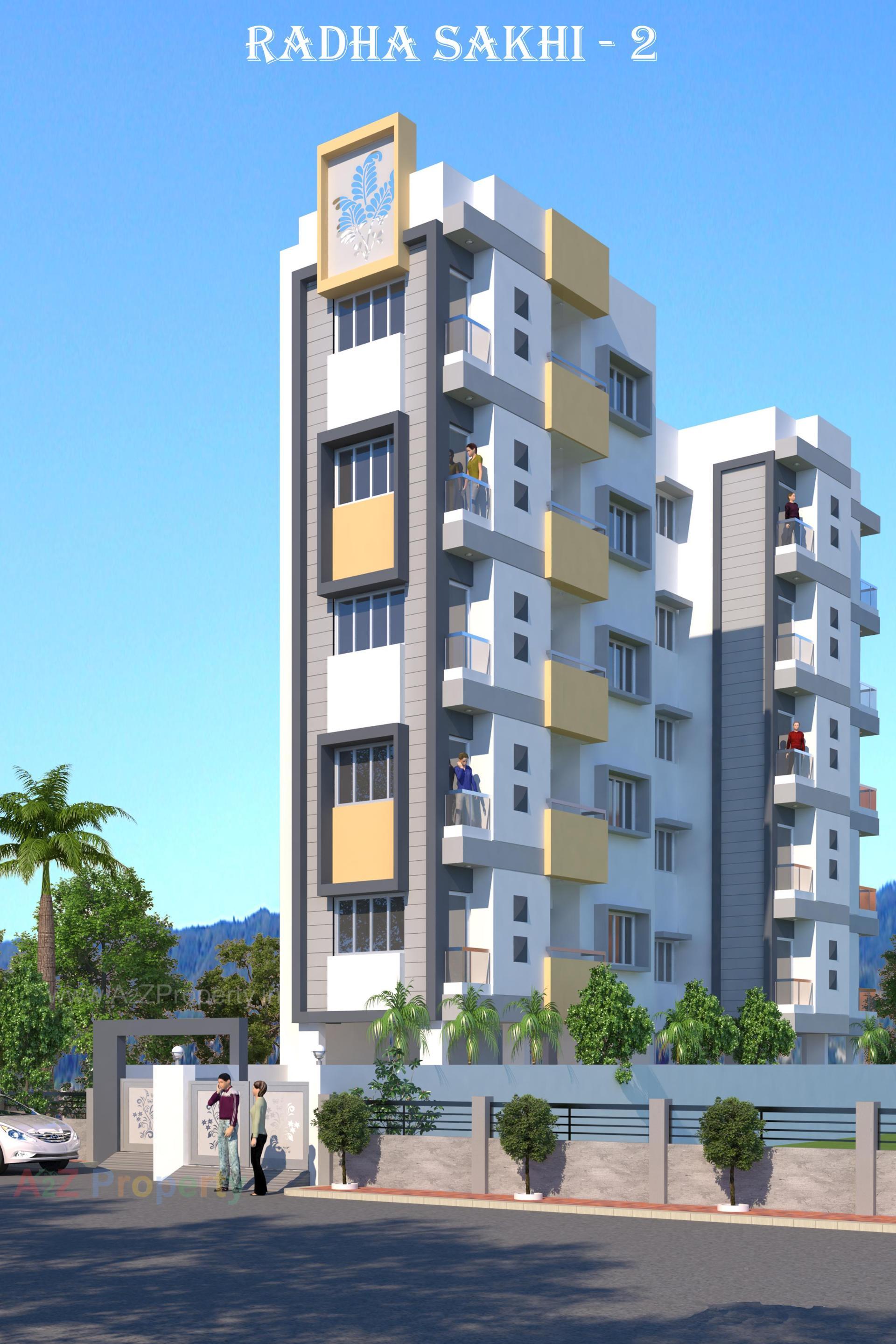 3D Elevation of real estate project Radha Sakhi located at Rajkot, Rajkot, Gujarat
