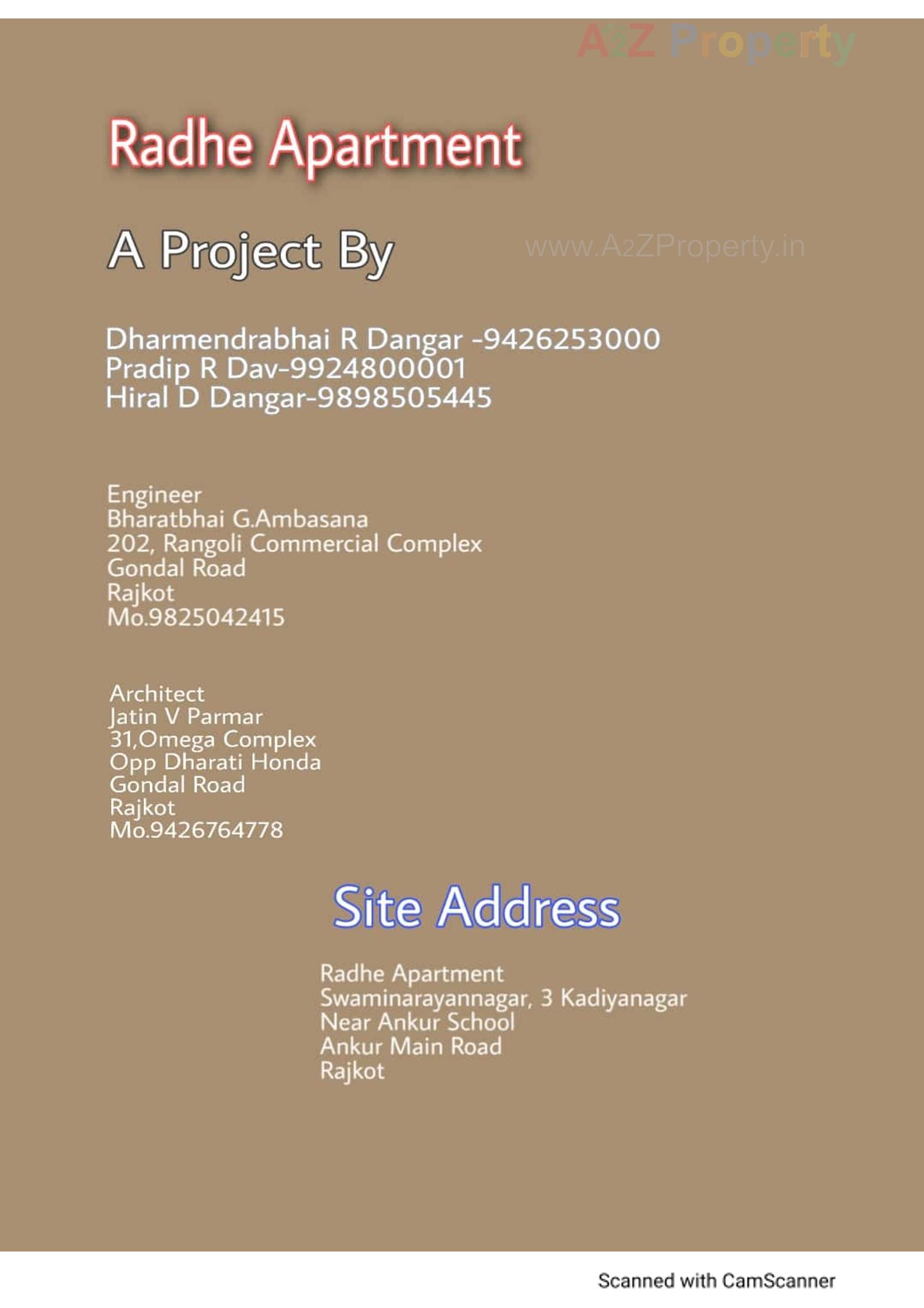  of real estate project Radhe Apartment located at Rajkot, Rajkot, Gujarat