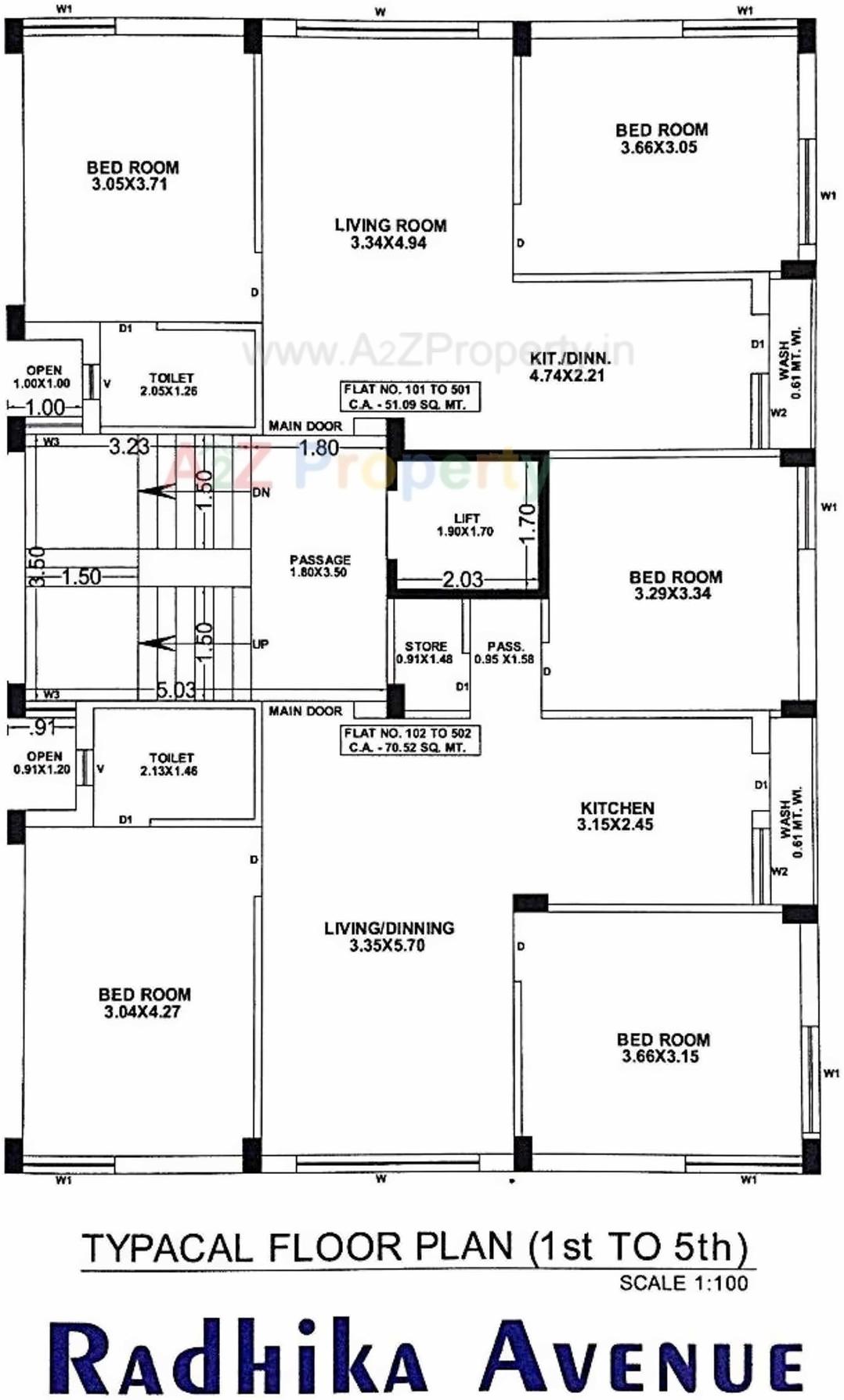 Layout of real estate project Radhika Avenue located at Raiya, Rajkot, Gujarat