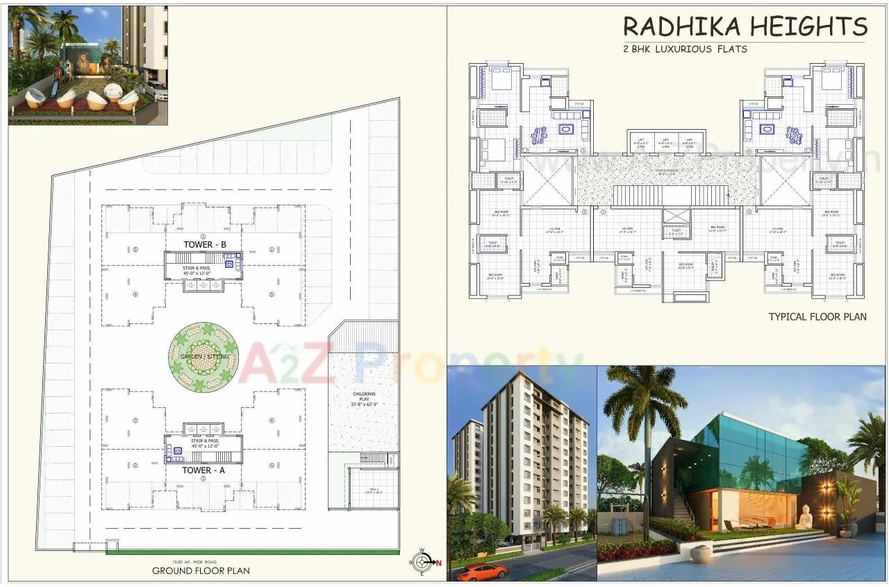 Layout of real estate project Radhika Heights located at Kangashiyali, Rajkot, Gujarat
