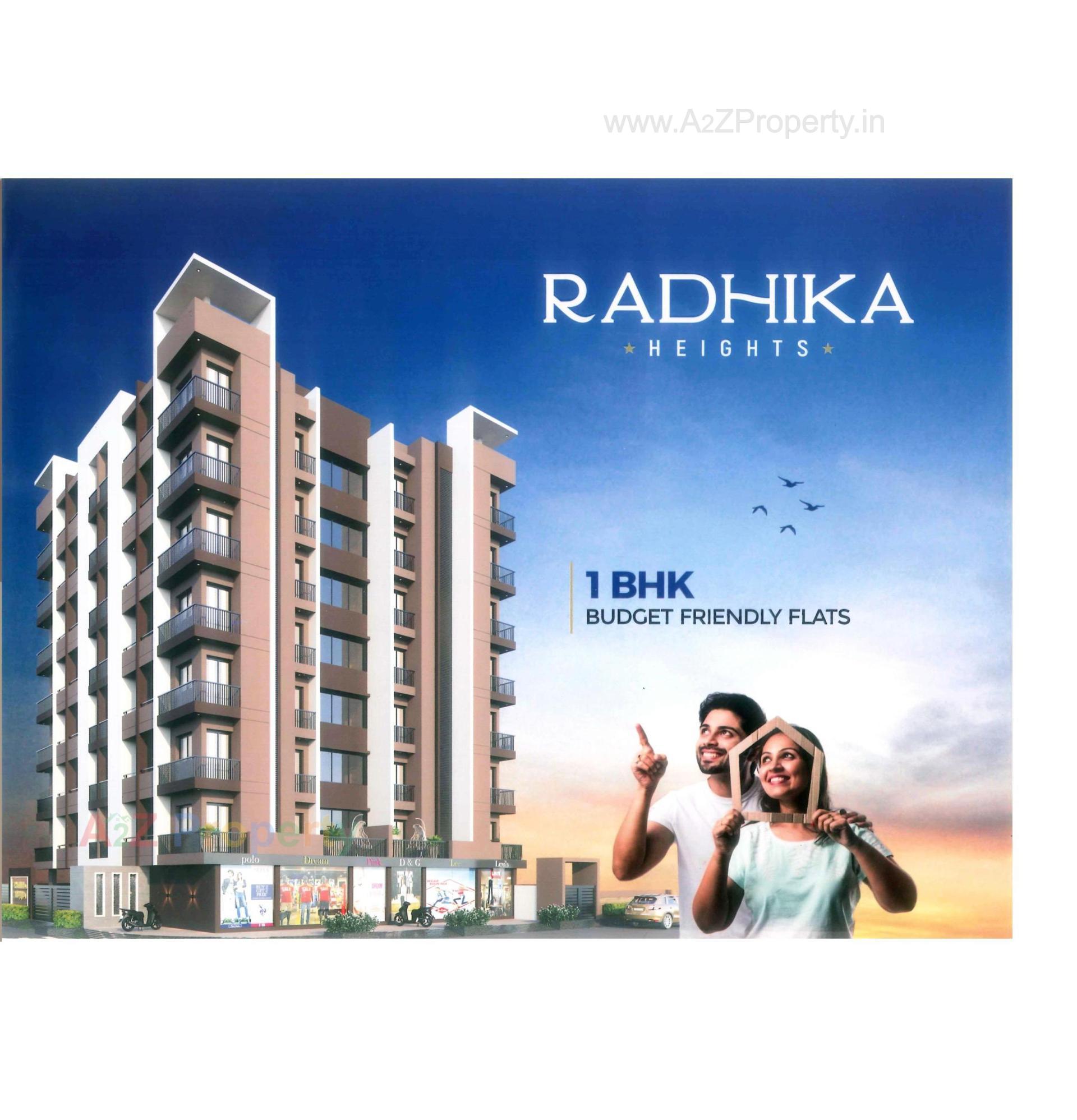 3D Elevation of real estate project Radhika Heights located at Ghanteshwar, Rajkot, Gujarat