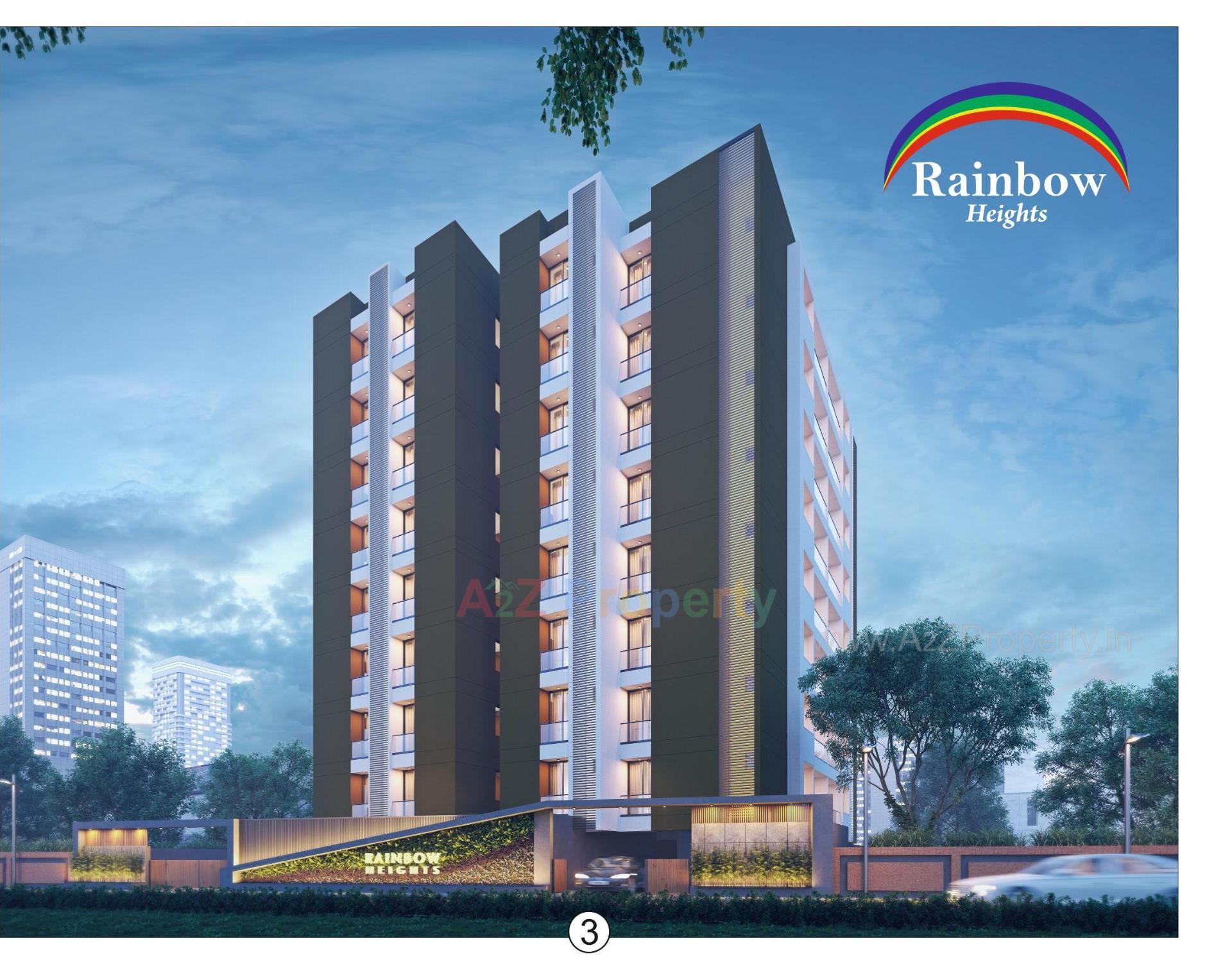 3D Elevation of real estate project Rainbow Heights located at Rajkot, Rajkot, Gujarat