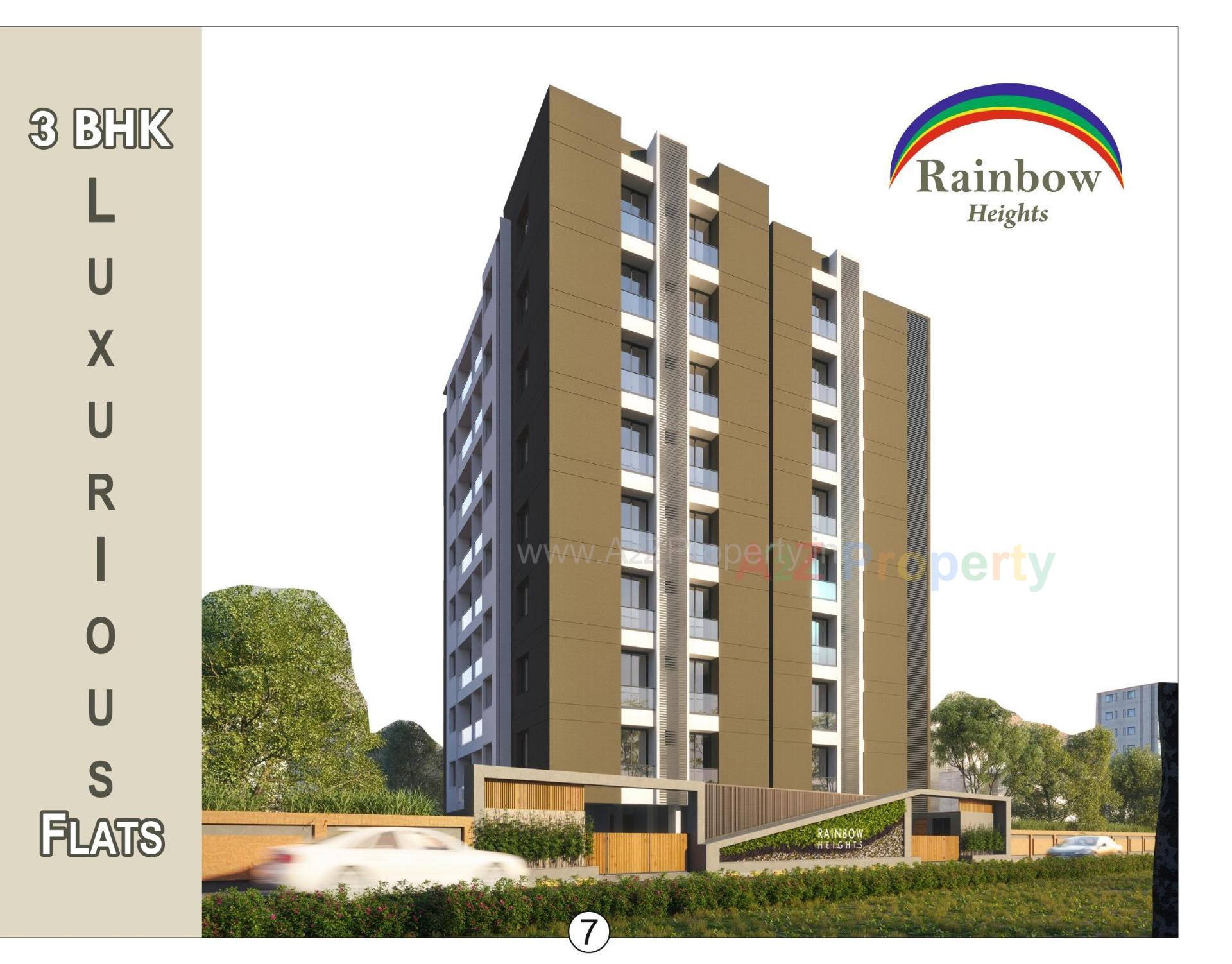 3D Elevation of real estate project Rainbow Heights located at Rajkot, Rajkot, Gujarat