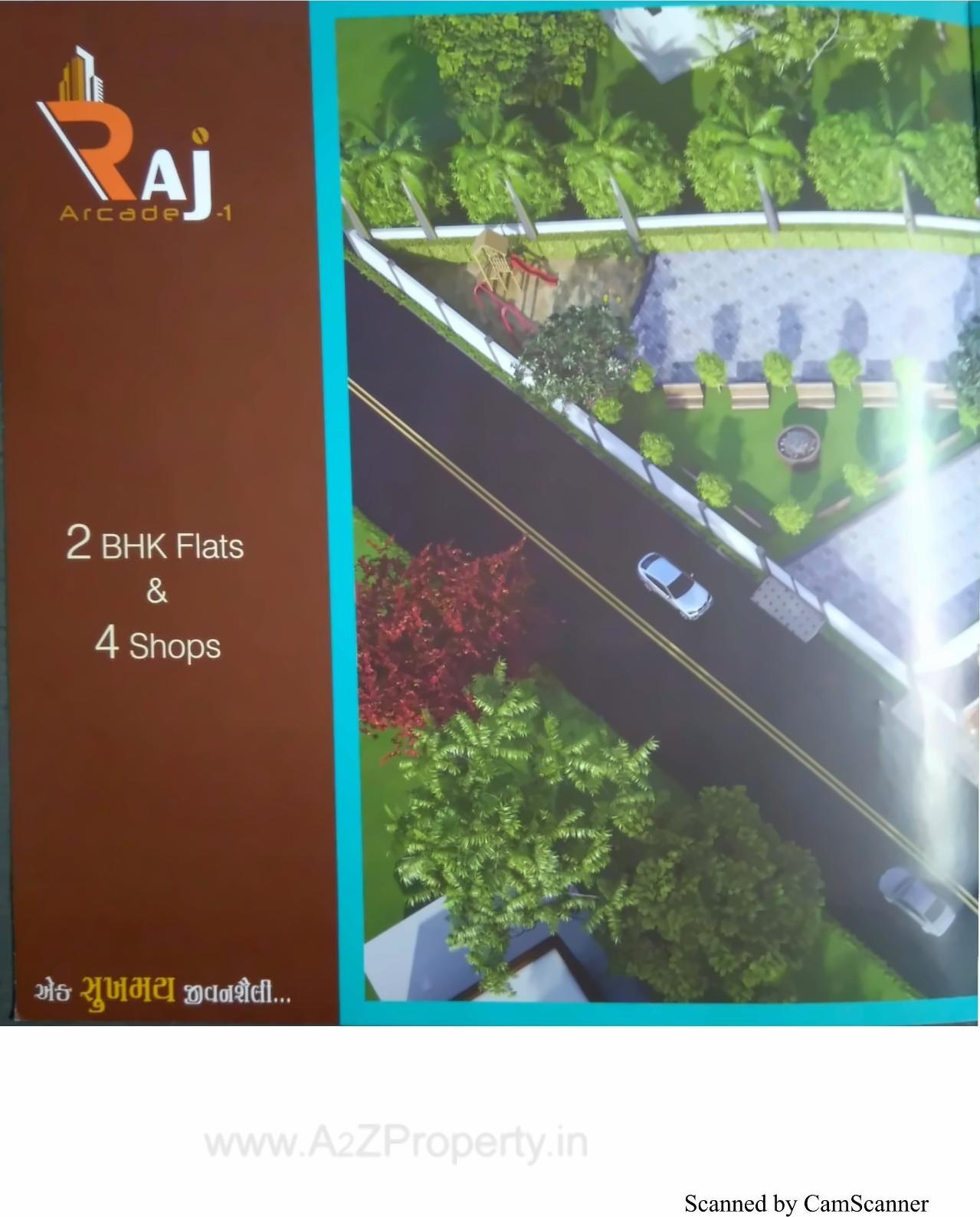 3D Elevation of real estate project Raj Arcade located at Mavdi, Rajkot, Gujarat