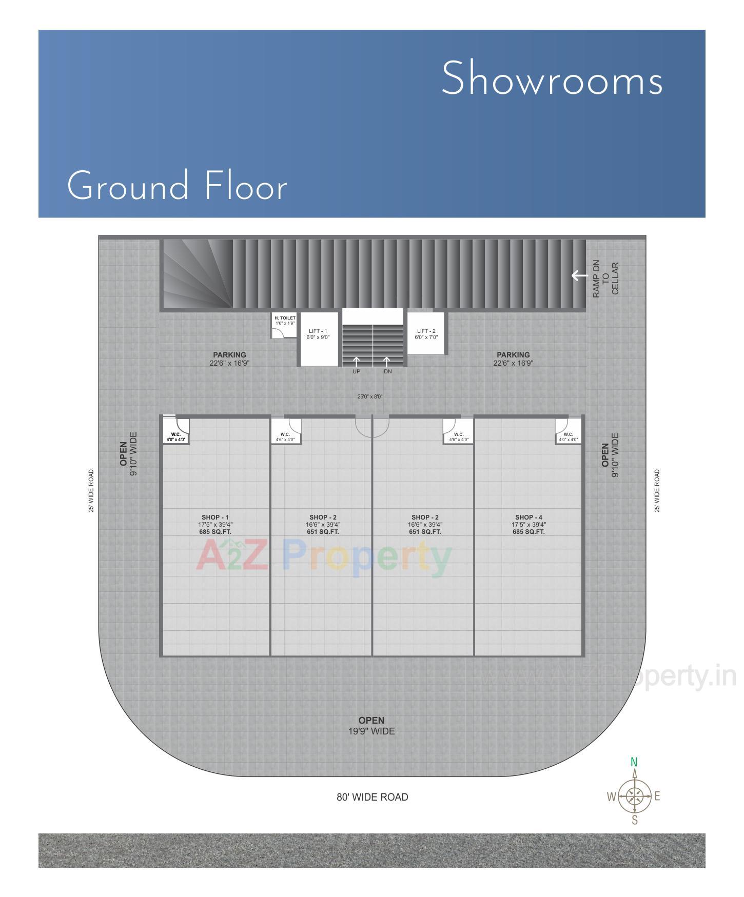 Layout of real estate project Raj Mahel located at Mavdi, Rajkot, Gujarat