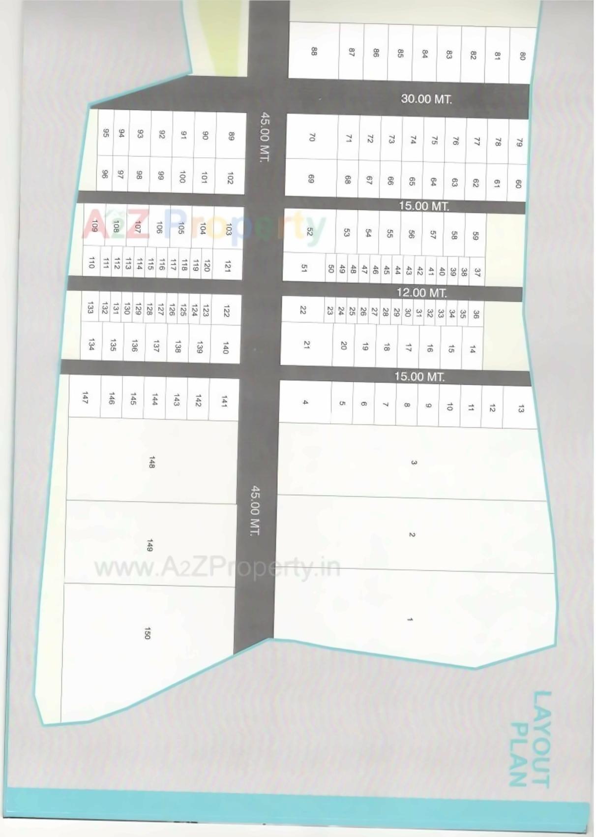 Layout of real estate project Rajkot Industrial Park located at Dhamalpur, Rajkot, Gujarat
