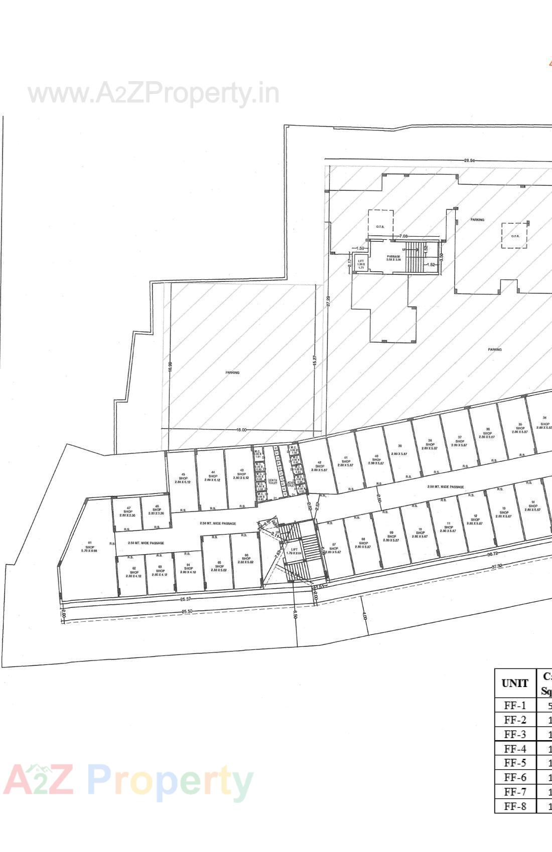 Layout of real estate project Rajkot Zaweri Bazar located at Rajkot, Rajkot, Gujarat
