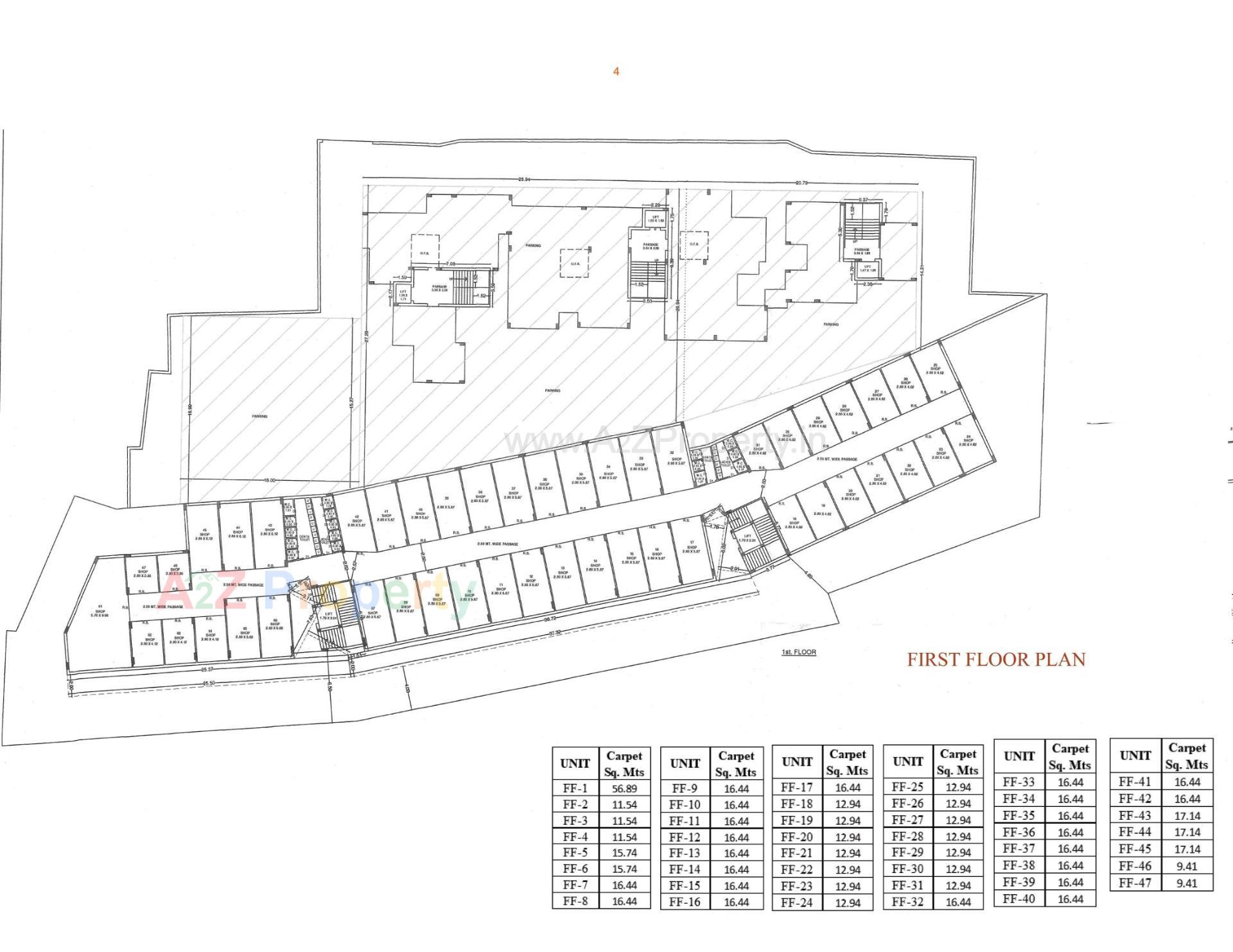 Layout of real estate project Rajkot Zaweri Bazar located at Rajkot, Rajkot, Gujarat