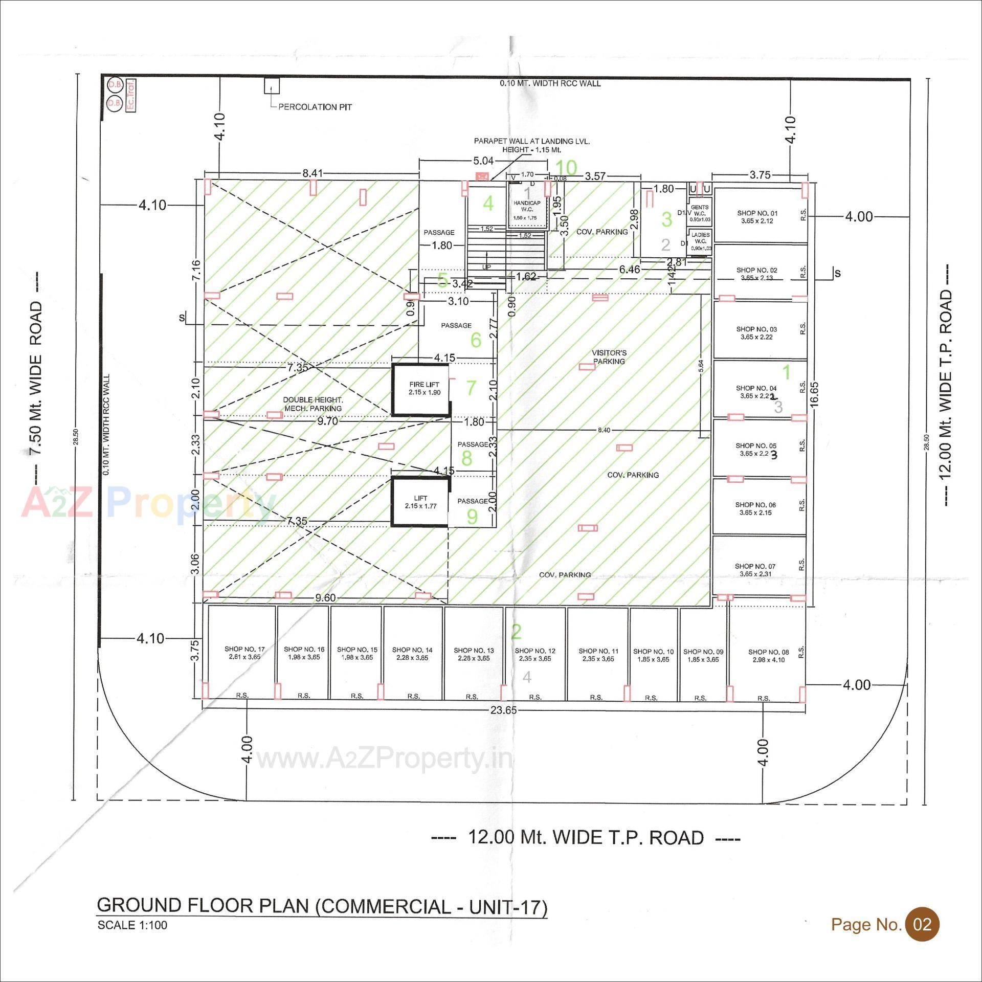 Layout of real estate project Rameshwar Heights located at Rajkot, Rajkot, Gujarat