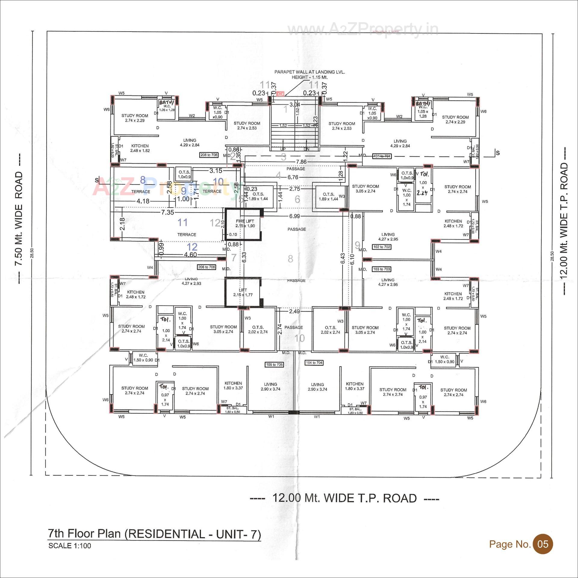 Layout of real estate project Rameshwar Heights located at Rajkot, Rajkot, Gujarat