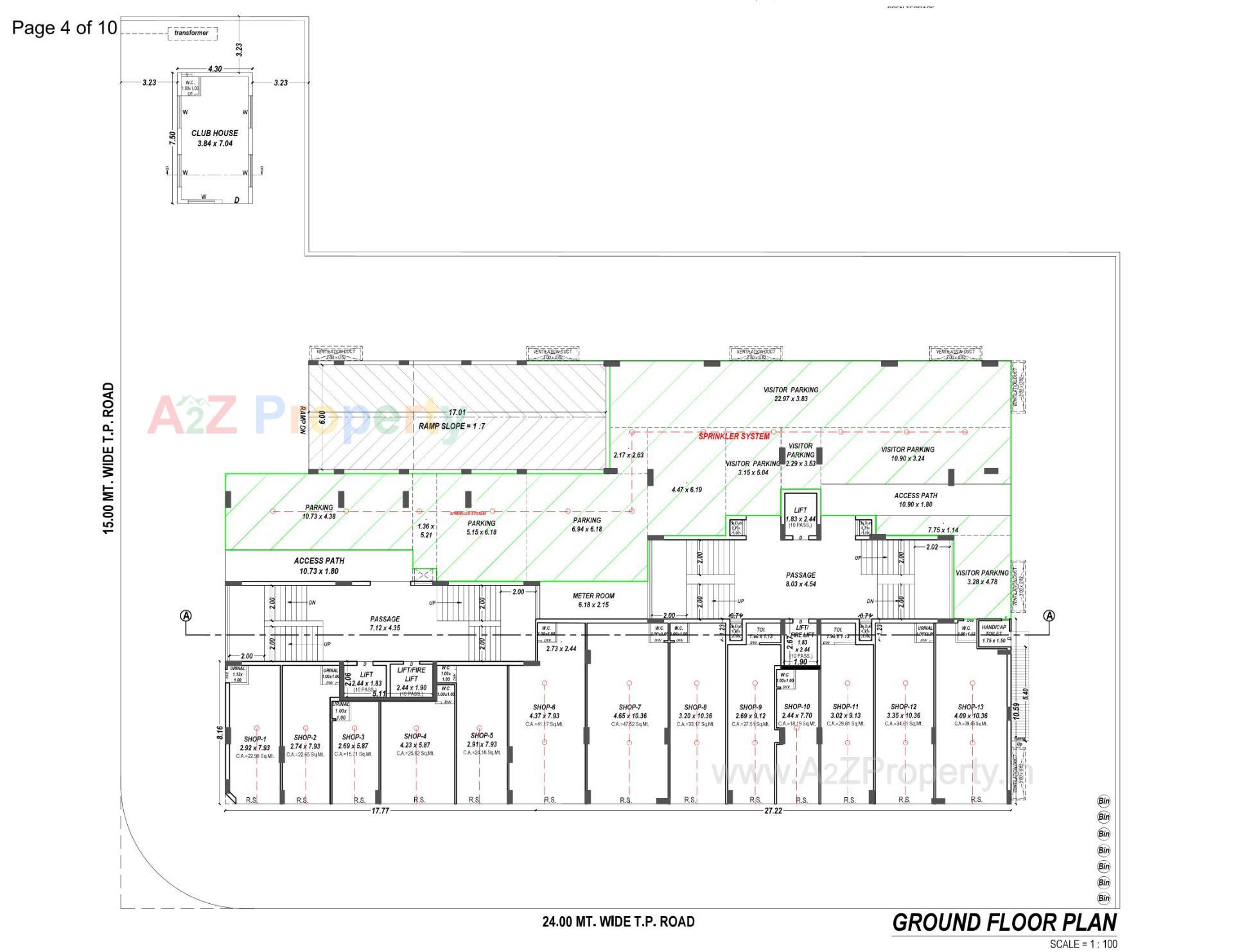Layout of real estate project Rangmahol located at Vavdi, Rajkot, Gujarat