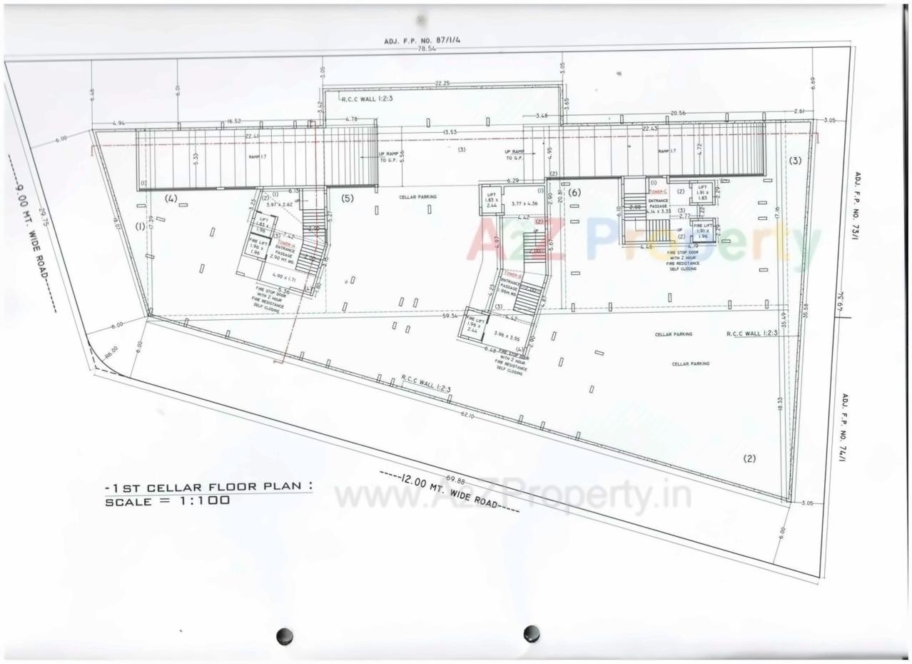 Layout of real estate project Rani Residency located at Raiya, Rajkot, Gujarat