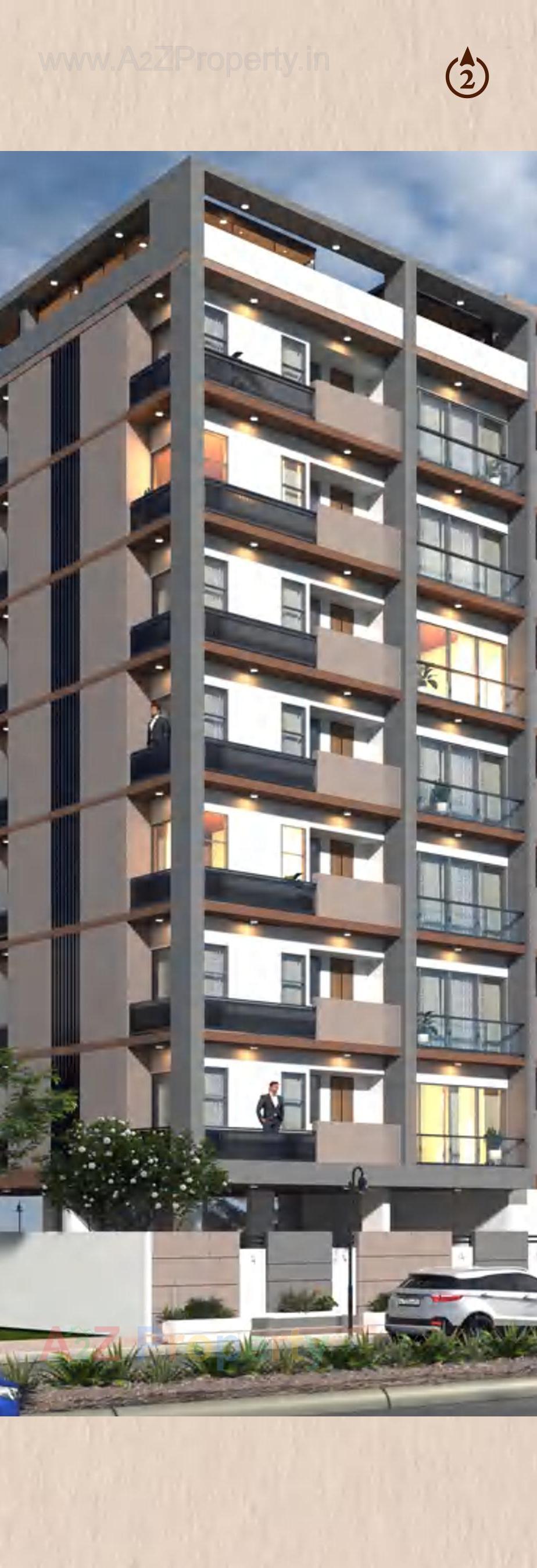 3D Elevation of real estate project Ratnagar Elite located at Nanamava, Rajkot, Gujarat