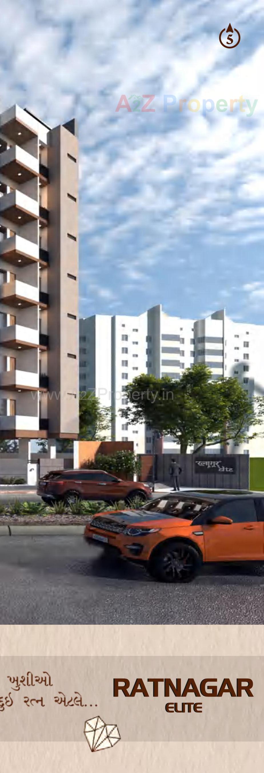 3D Elevation of real estate project Ratnagar Elite located at Nanamava, Rajkot, Gujarat