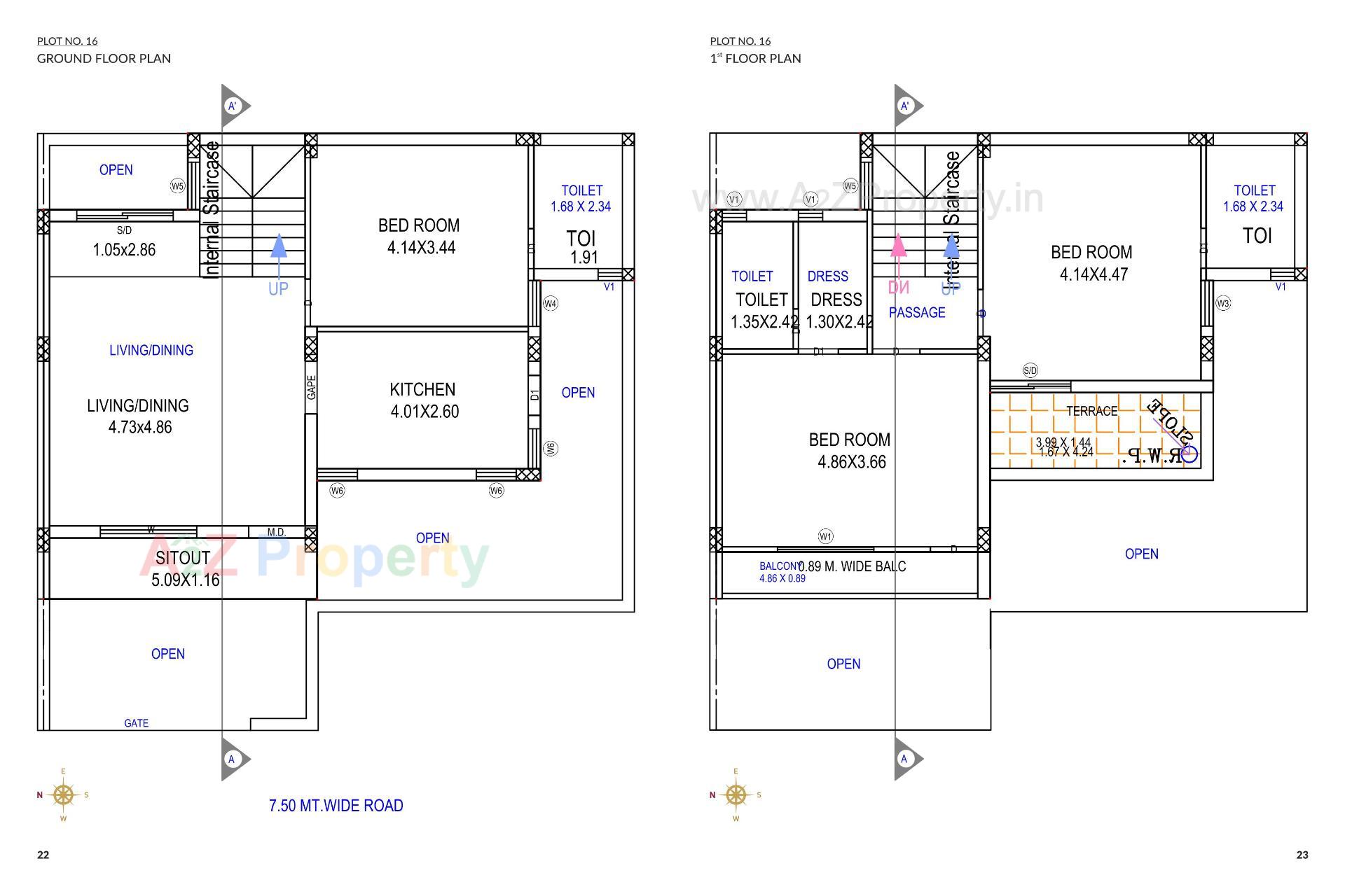 Layout of real estate project Ratnam Lavish Bungalows located at Ghanteshwar, Rajkot, Gujarat
