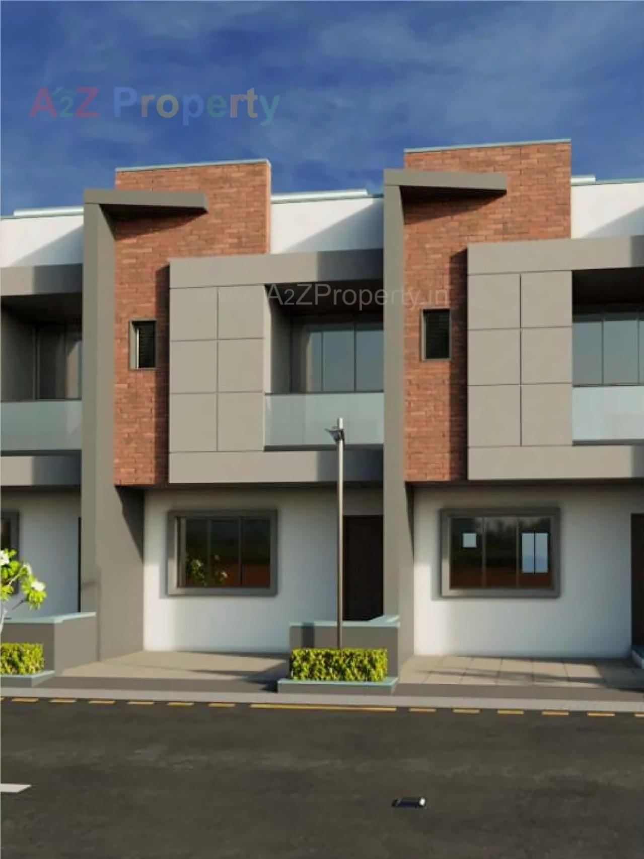3D Elevation of real estate project Ratnam Lifestyle Bungalow located at Rajkot, Rajkot, Gujarat