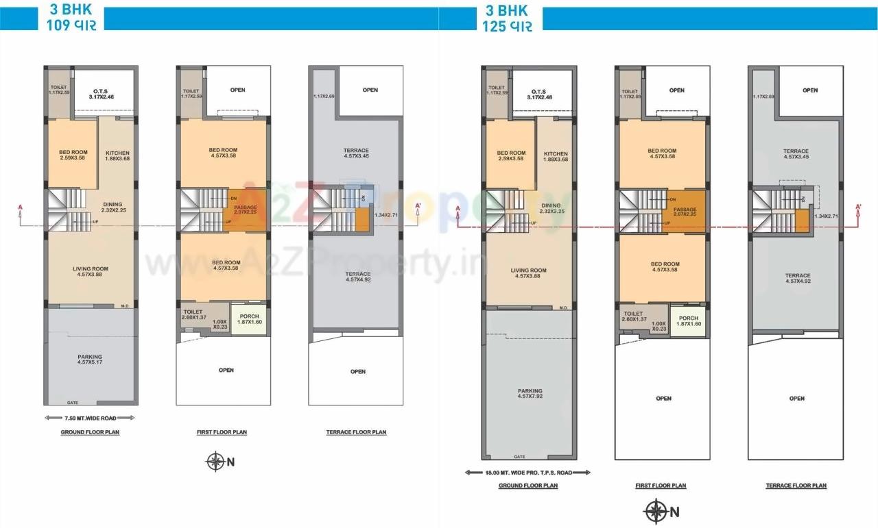 Layout of real estate project Ratnam Lifestyle Bungalow located at Rajkot, Rajkot, Gujarat
