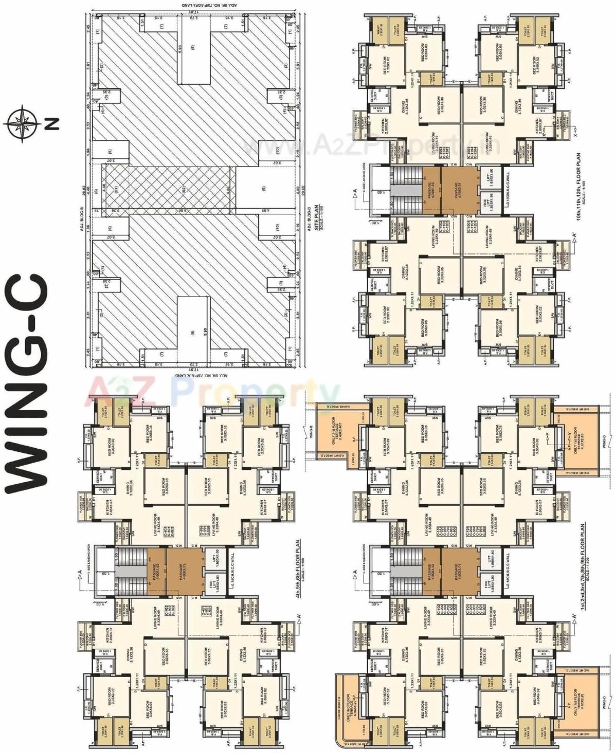 Layout of real estate project Ratnam Pride located at Ghanteshwar, Rajkot, Gujarat