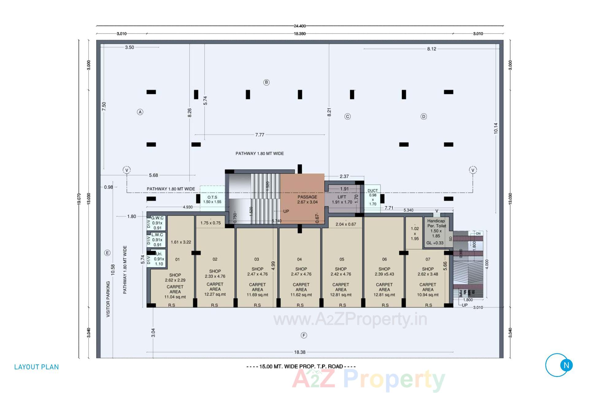 Layout of real estate project Ratnam Prime located at Ghanteshwar, Rajkot, Gujarat