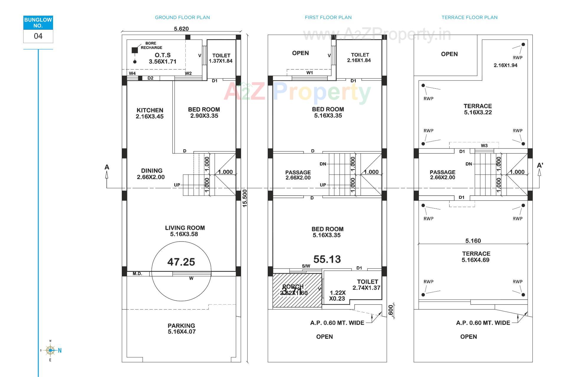 Layout of real estate project Ratnam Royal Bungalows located at Manharpur, Rajkot, Gujarat