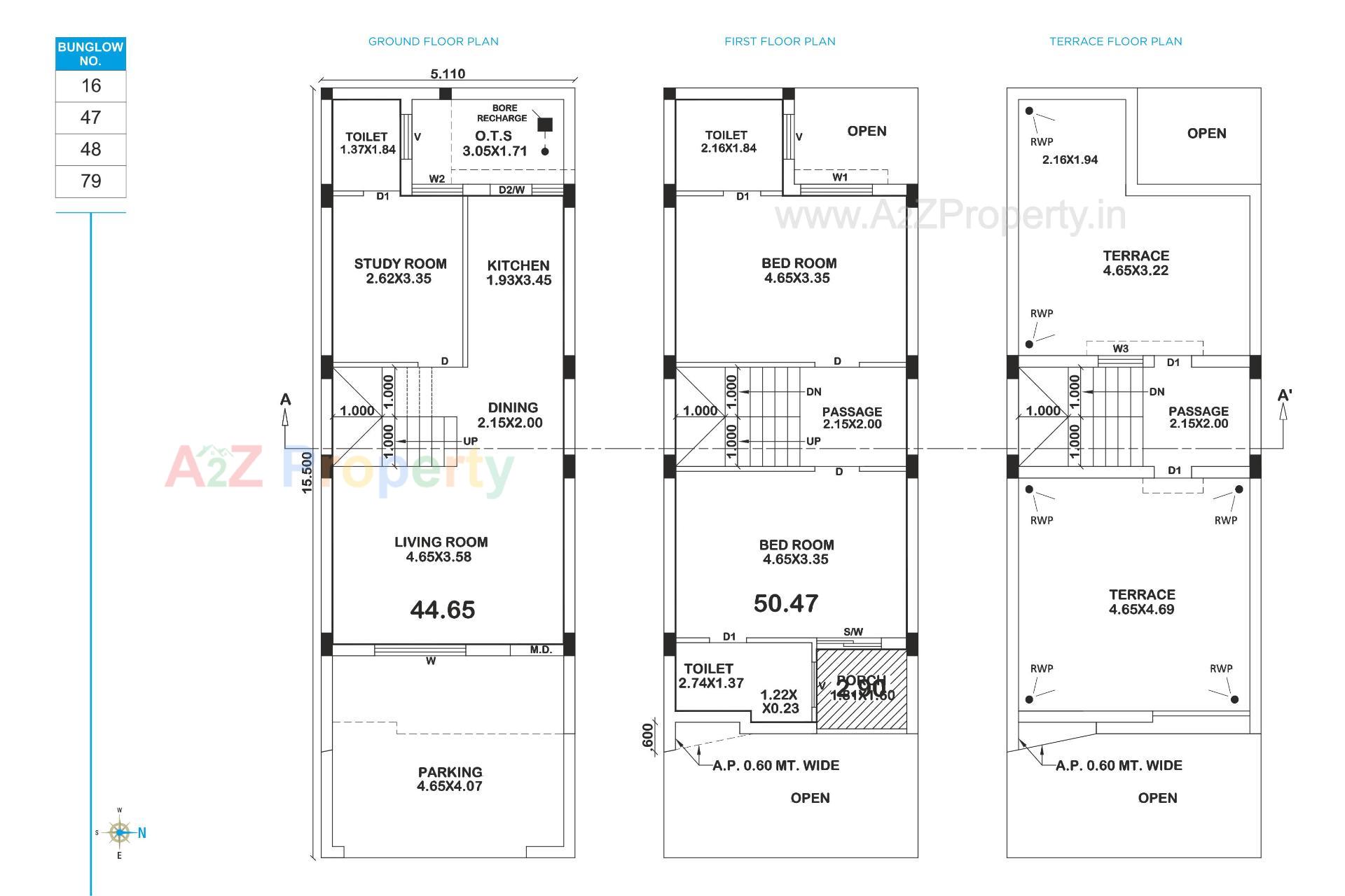 Layout of real estate project Ratnam Royal Bungalows located at Manharpur, Rajkot, Gujarat